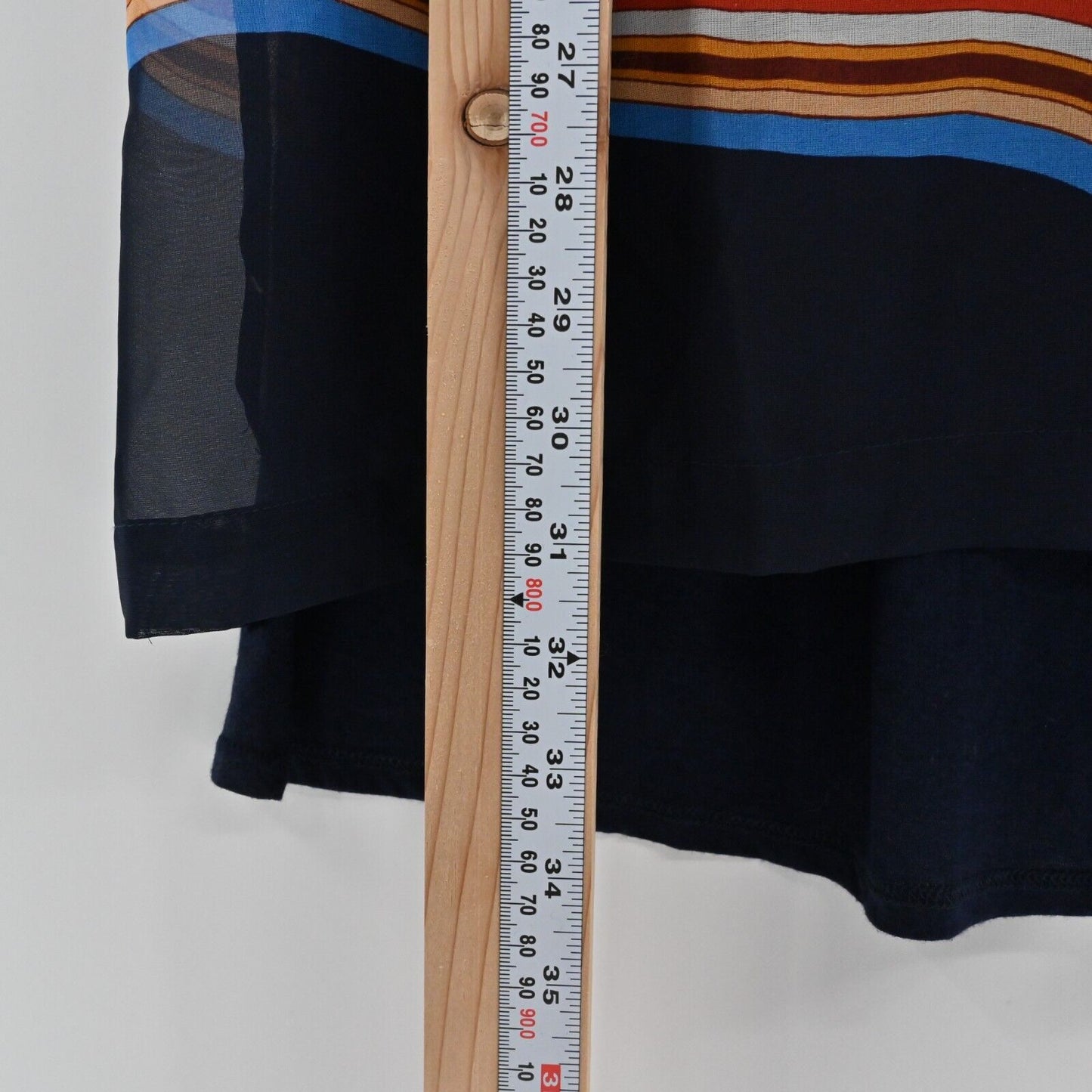 ANTHROPOLOGIE Top Womens Size S Tiny Shoreline Print Multicolor Sleeveless Tunic