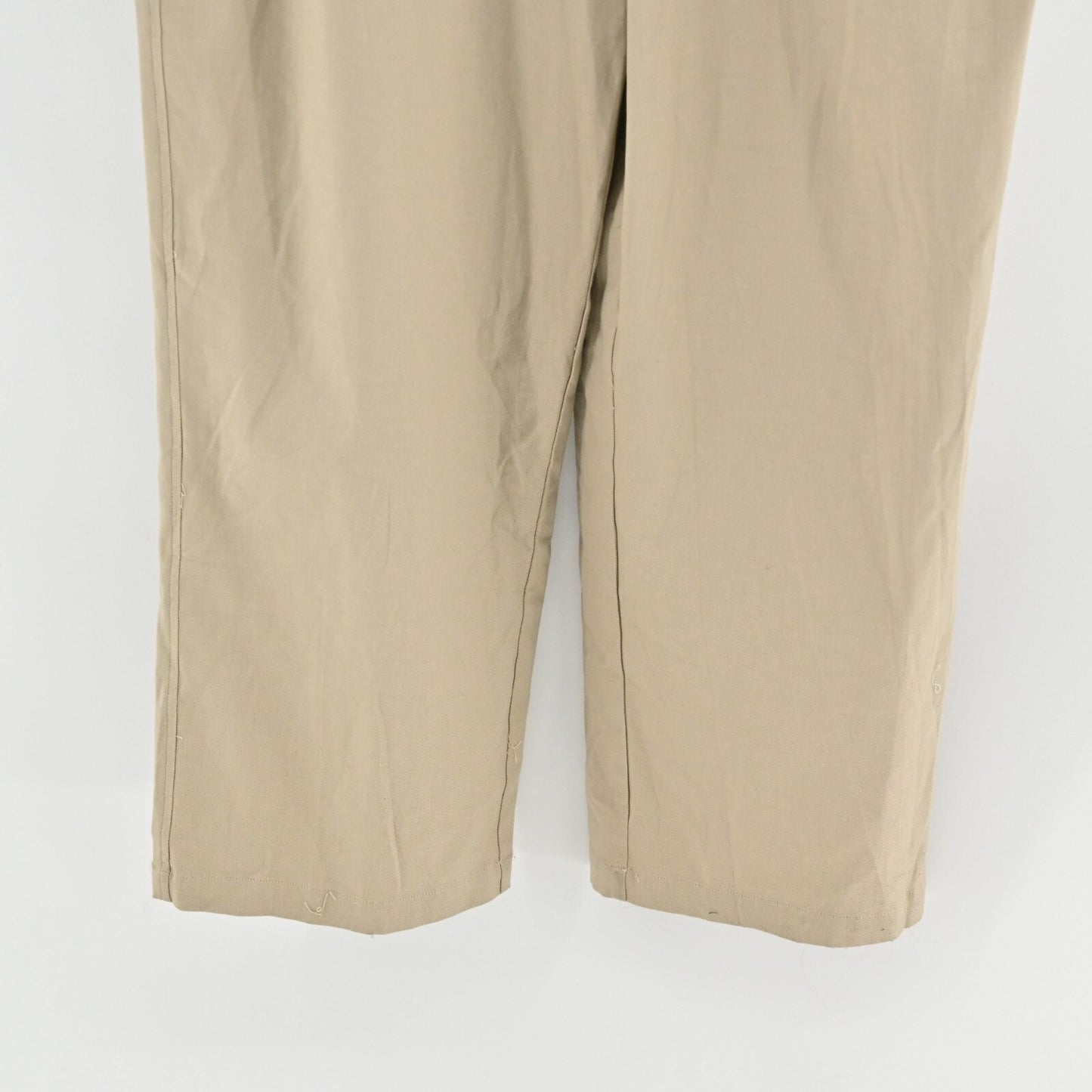 H by HALSTON Khaki Jumpsuit Womens Size L Button Tie Waist Wide Leg Casual