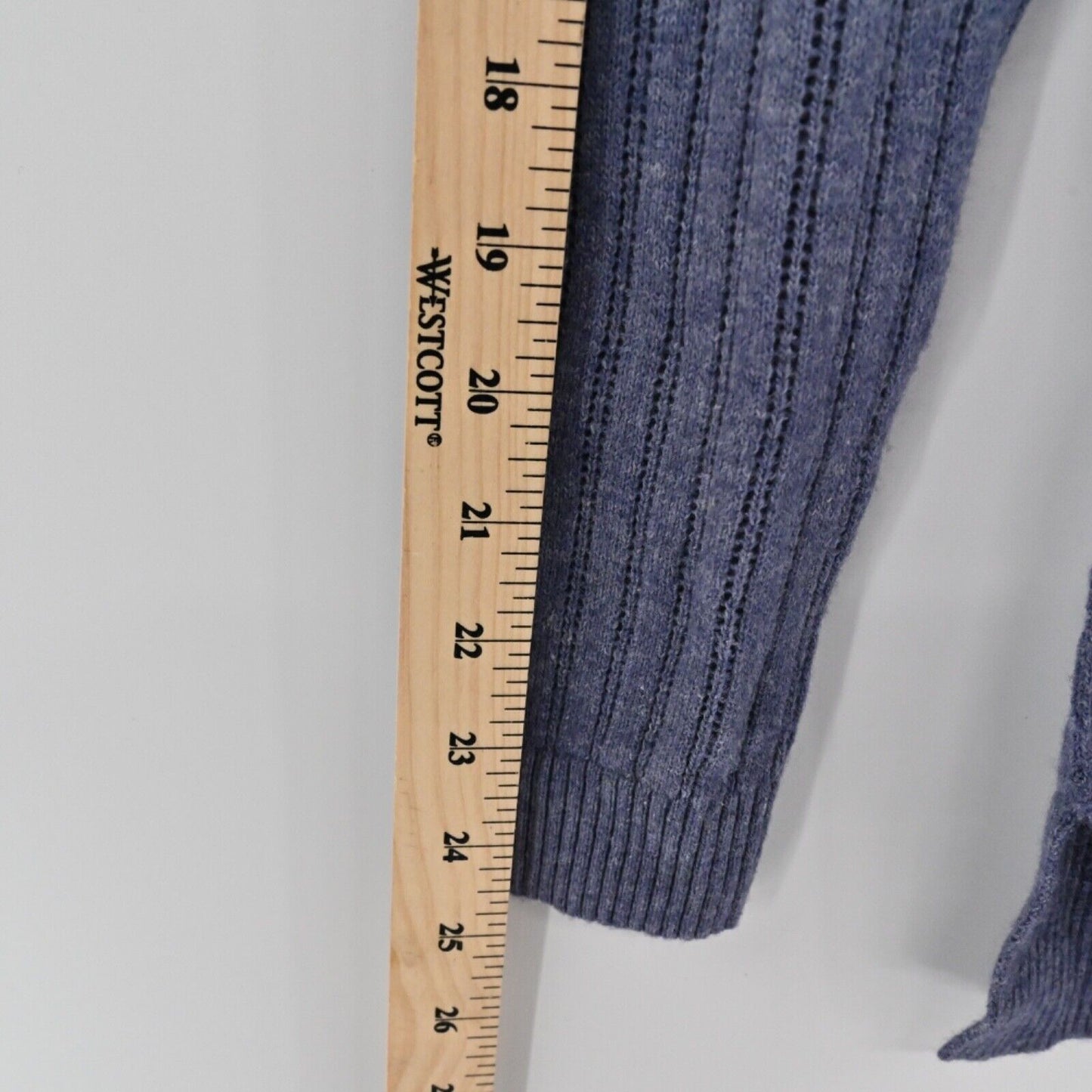 TOMMY BAHAMA Sweater Womens Size S Blue Ombre Wool Alpaca VNeck Open Knit Boho