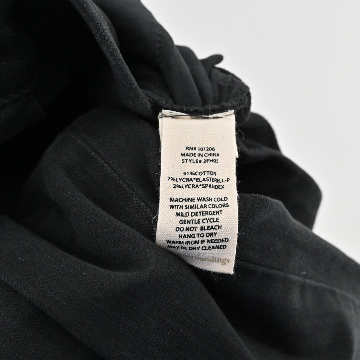 Soft Surroundings Womens Pull On Crop Pants Size M Black Stretch Casual