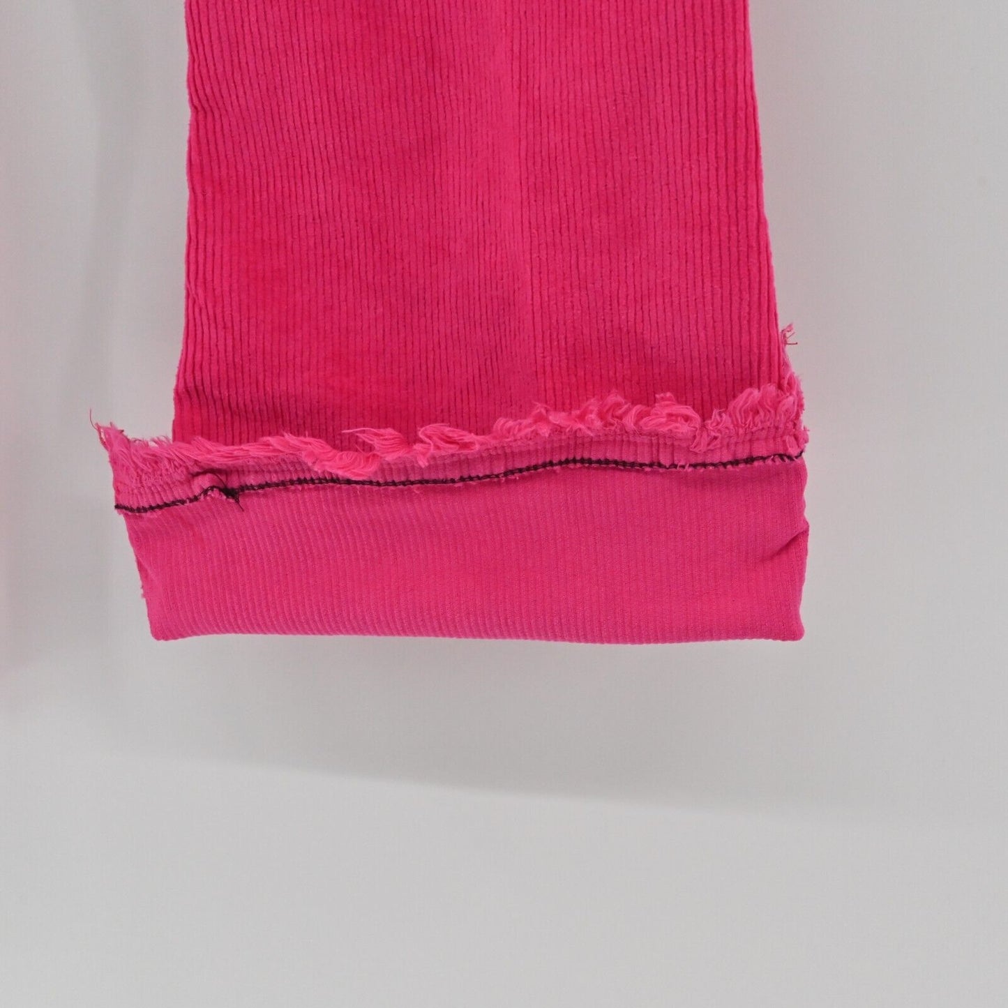 RACHEL ROY Pants Womens Size 2 Hot Pink Corduroy Frayed Hem Bell Bottom Flare