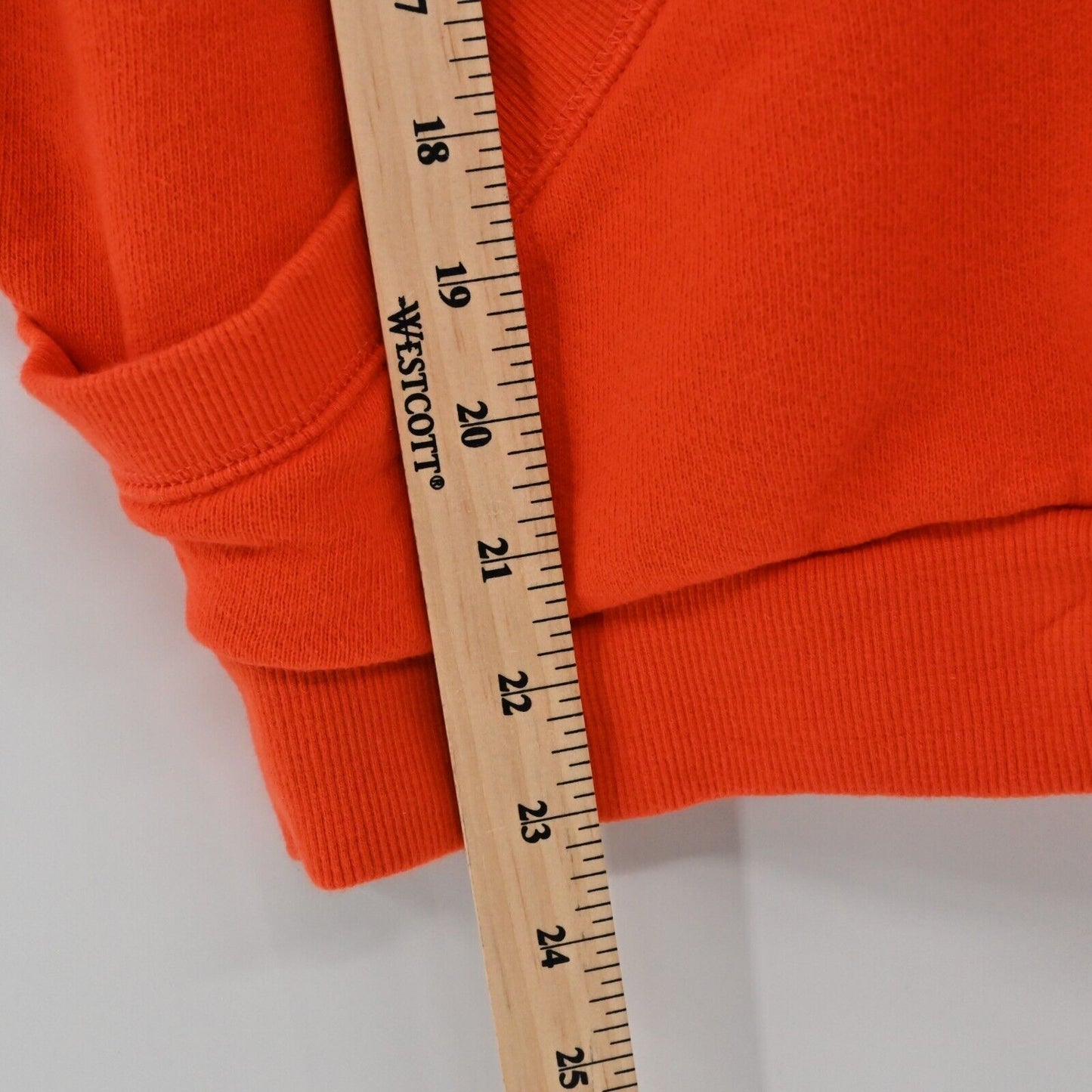 ANTHROPOLOGIE Hoodie Womens Size XS Akemi Kim Orange Short Sleeve Sweatshirt