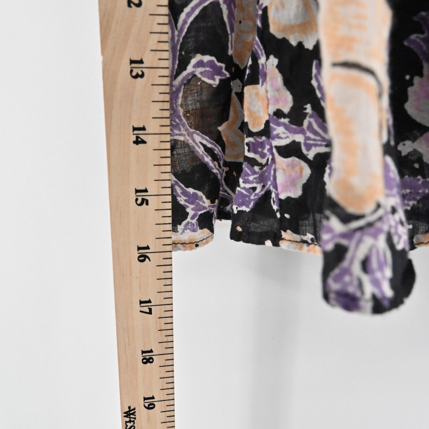 FREE PEOPLE Skirt Sz 4 End of the Island Godet Mini Multicolor Floral Ditzy Boho