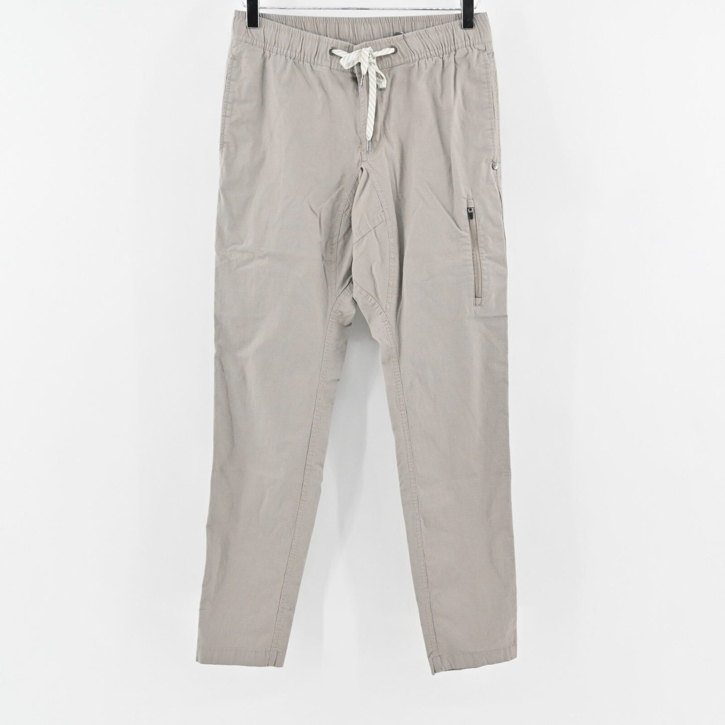 VUORI Mens Ripstop Pants Size S Climber Sesame Drawstring Zip Pocket Slim Fit