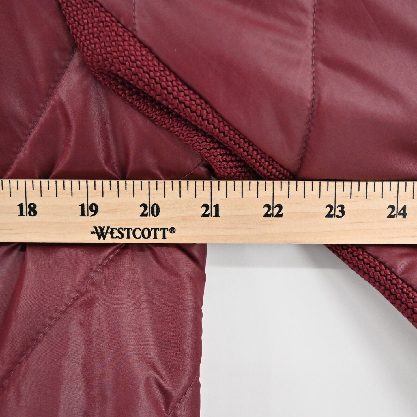 CHICOS Jacket Womens Size M Zenergy Red Maple Velvet Trim Embroidered Zip Front