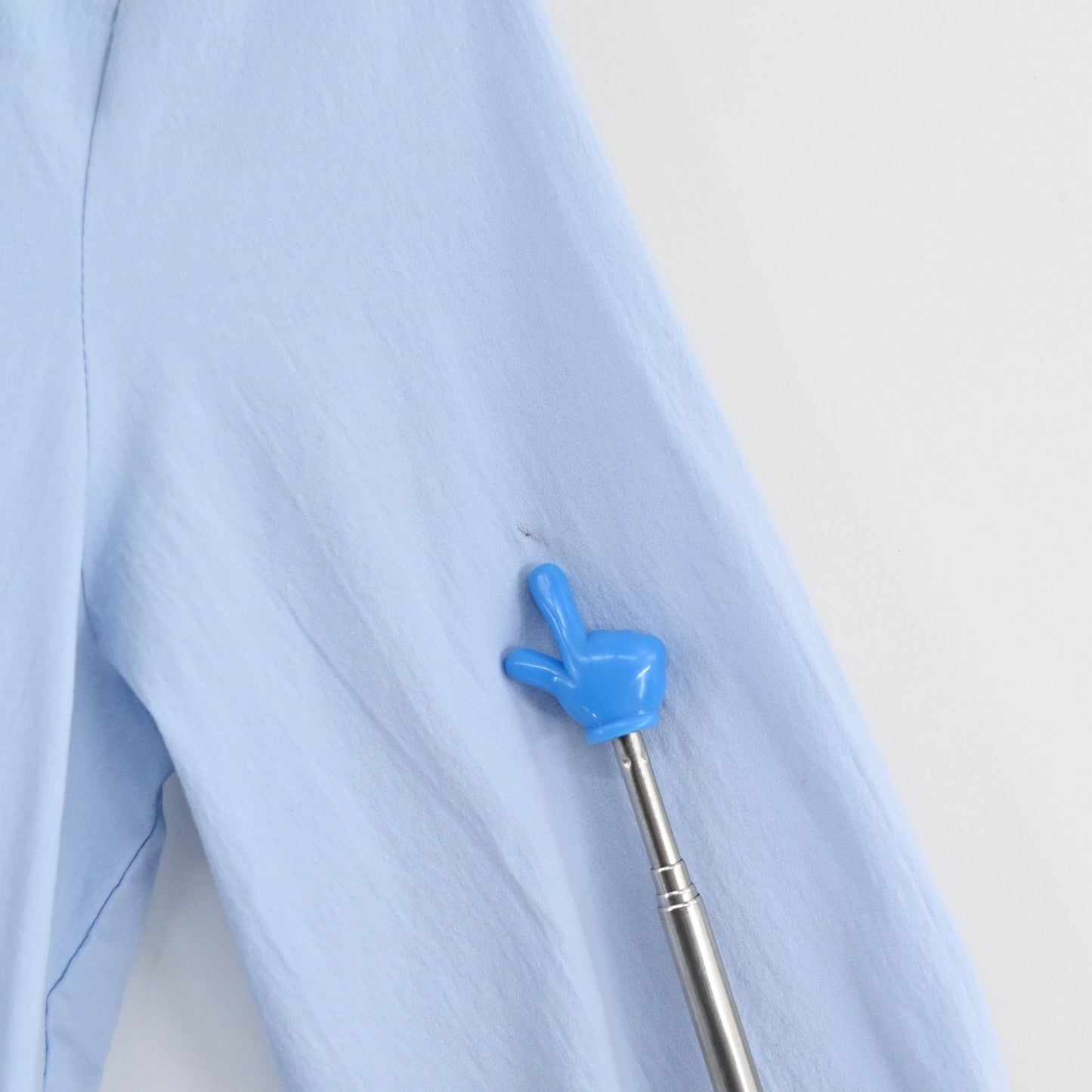 Tuckernuck Cleia Dress Size M Drop Waist Pomander Place Light Blue Swing Collar