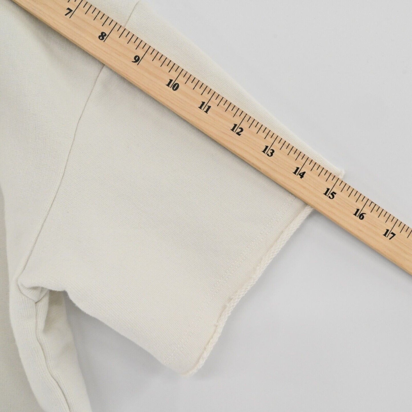 AMERICAN EAGLE Sweatshirt Womens Sz XS Ivory Cotton Blend Drawstring Waist NEW