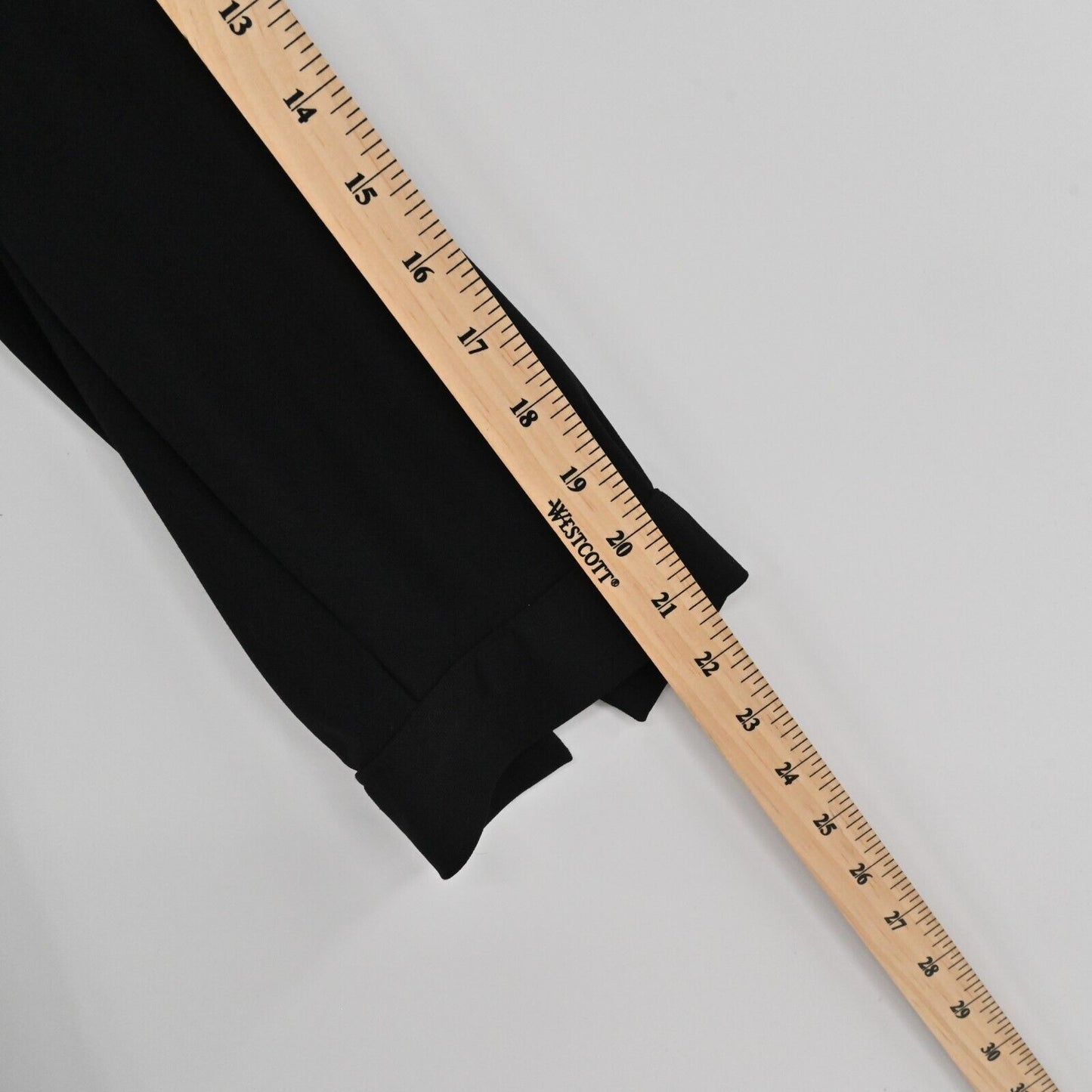 ZARA Dress Womens Size S Solid Black VNeck Shirt Style Relaxed Roll Tab Sleeve