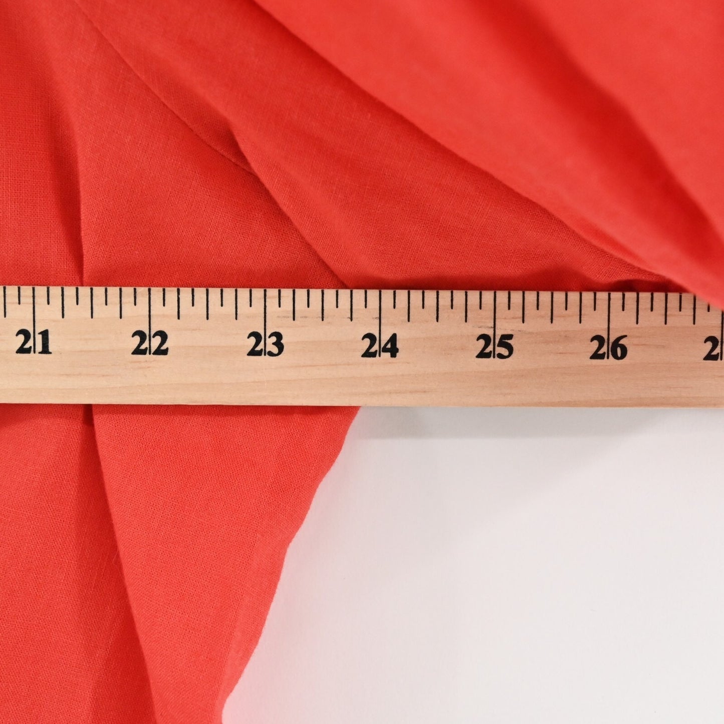 SAKS FIFTH AVENUE Top Womens Size XL Coral Linen Blend Split V Neck Puff Sleeve