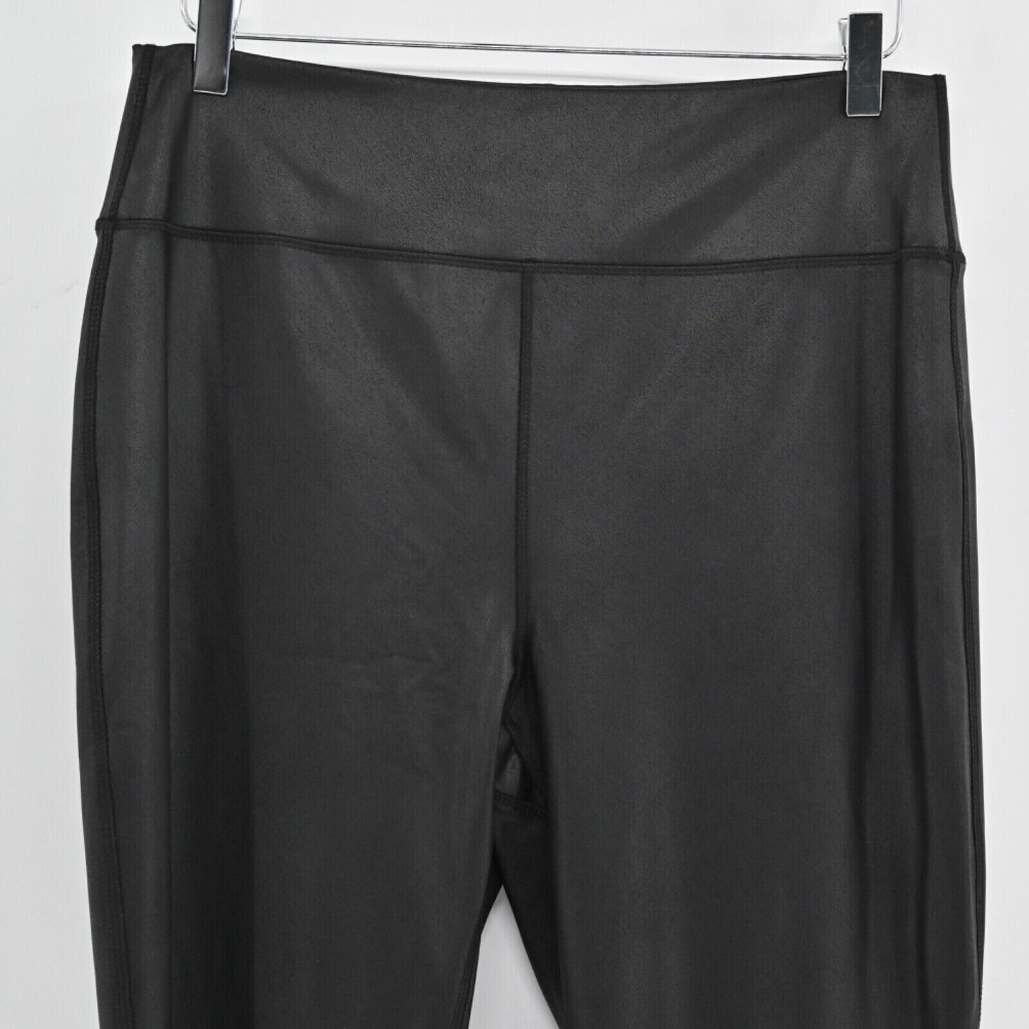 ARULA Leggings Womens Sz 12 Faux Leather Black High Rise Grunge Gothic Festival