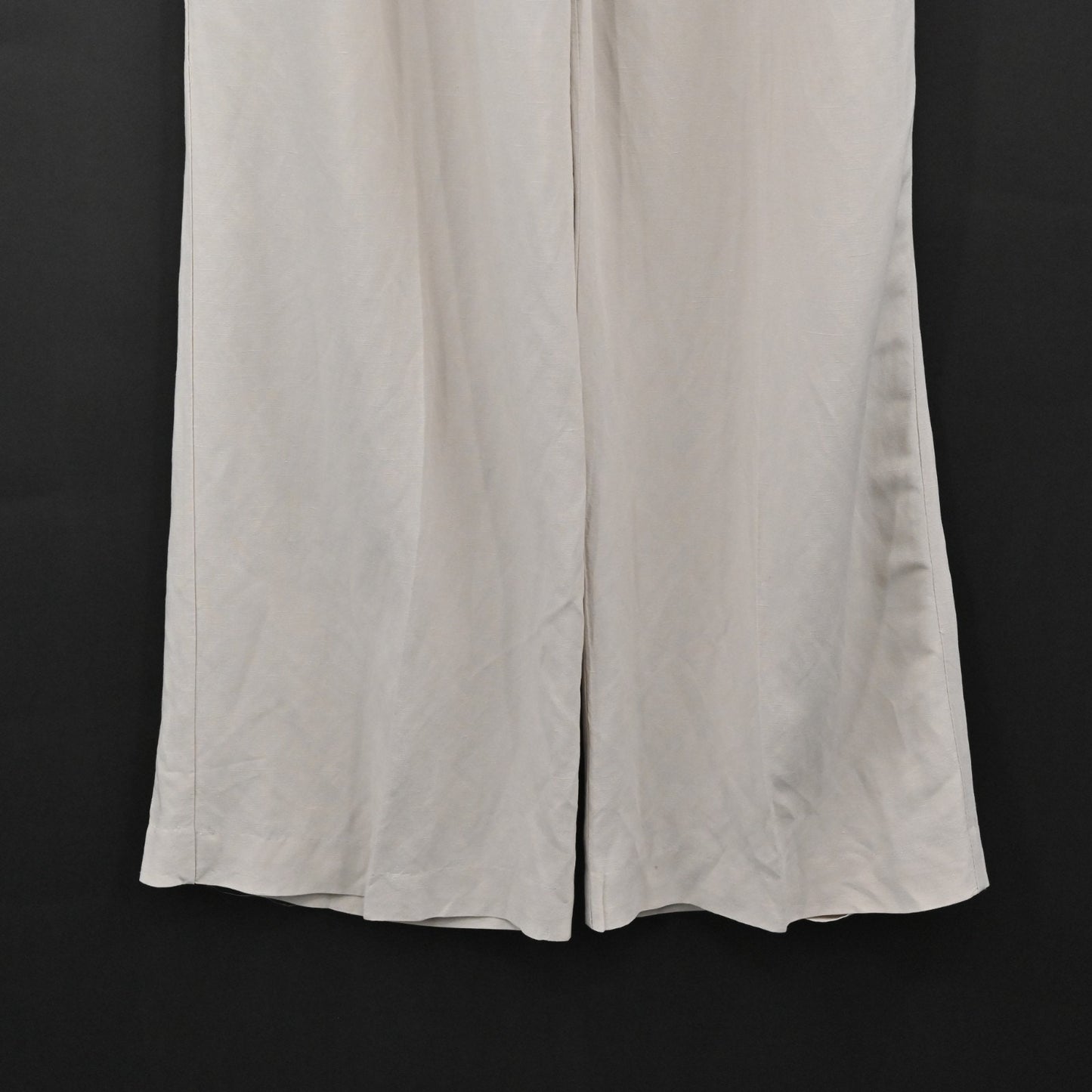 BARBARA ALVISI Womens Wide Leg Pants Size XS Linen Drawstring Minimalist Italy