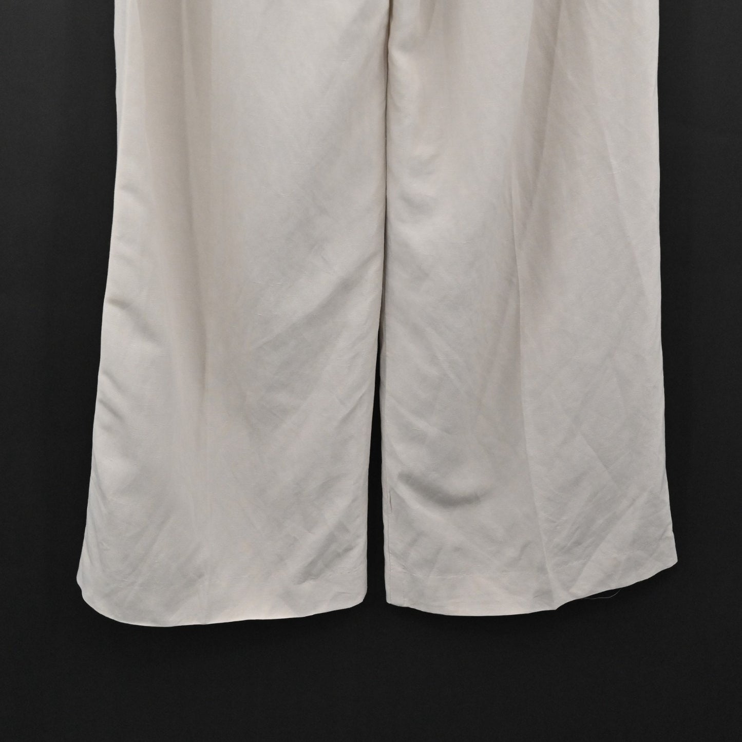 BARBARA ALVISI Womens Wide Leg Pants Size XS Linen Drawstring Minimalist Italy