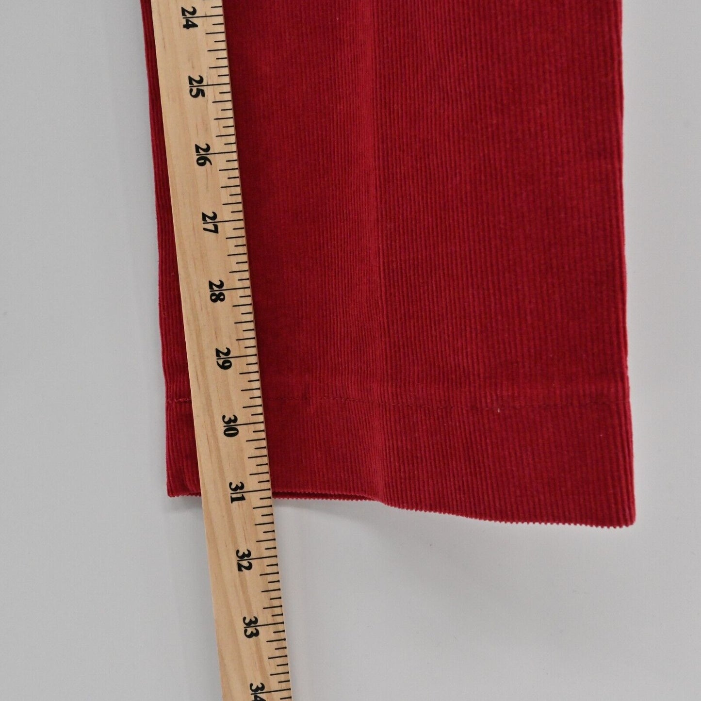MALIPARMI Pants Womens Size 46 US L Corduroy Rose Red Trousers Retro Italy NEW