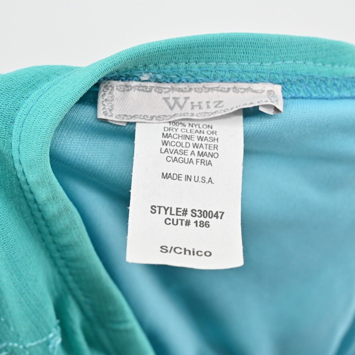 Vintage WHIZ Skirt Womens Sz S Teal Paisley Tiered Ruffle Embroidered Sequin Y2K