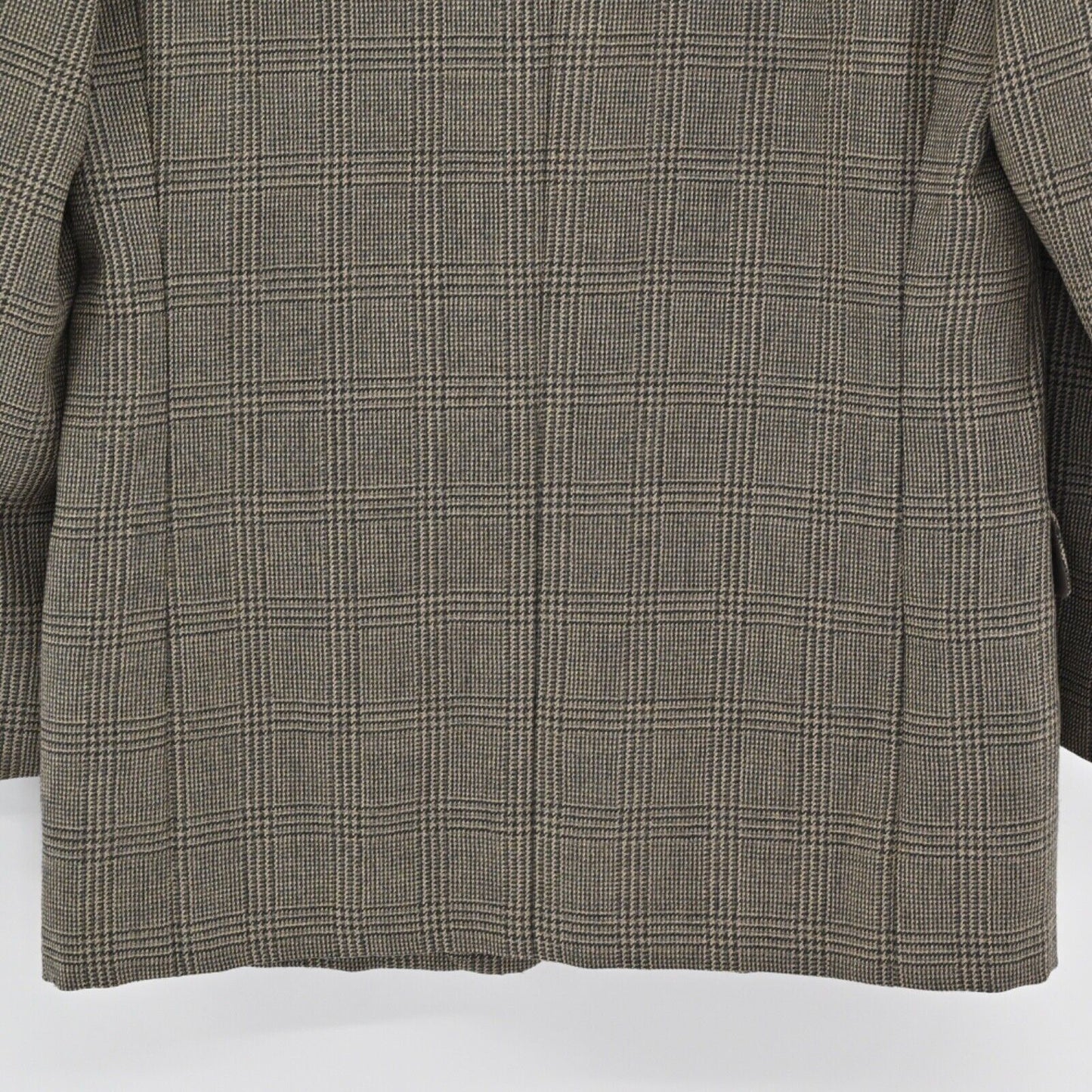 Vtg ERMENEGILDO ZEGNA Blazer Mens Sz 52 Brown Plaid Mohair Academia Houndstooth