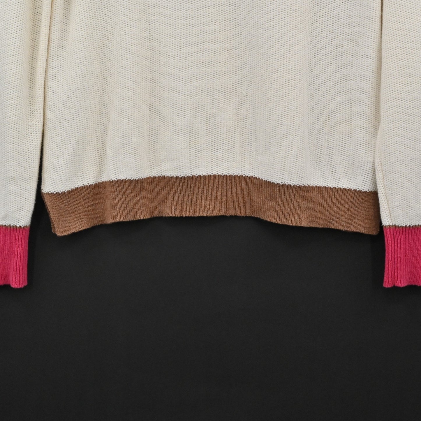 Zaket Plover Womens Cashmere Sweater Size M Knit Raglan Color Block Cozy Soft