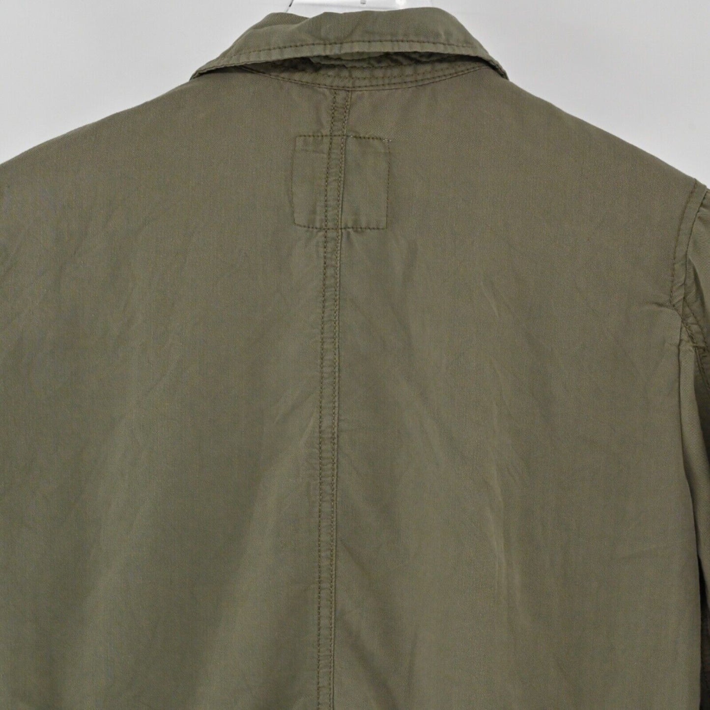 AMERICAN EAGLE Jacket Womens Sz S Army Green Button Front Military Utility Boho