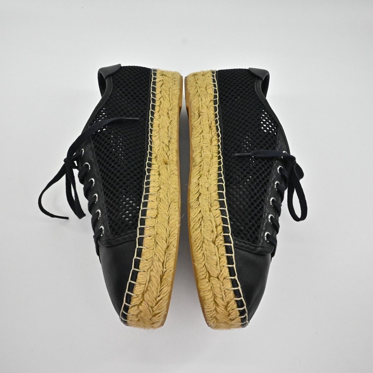 Marc Fisher Womens Macey Mesh Platform Espadrille Sneakers Size 11 Black