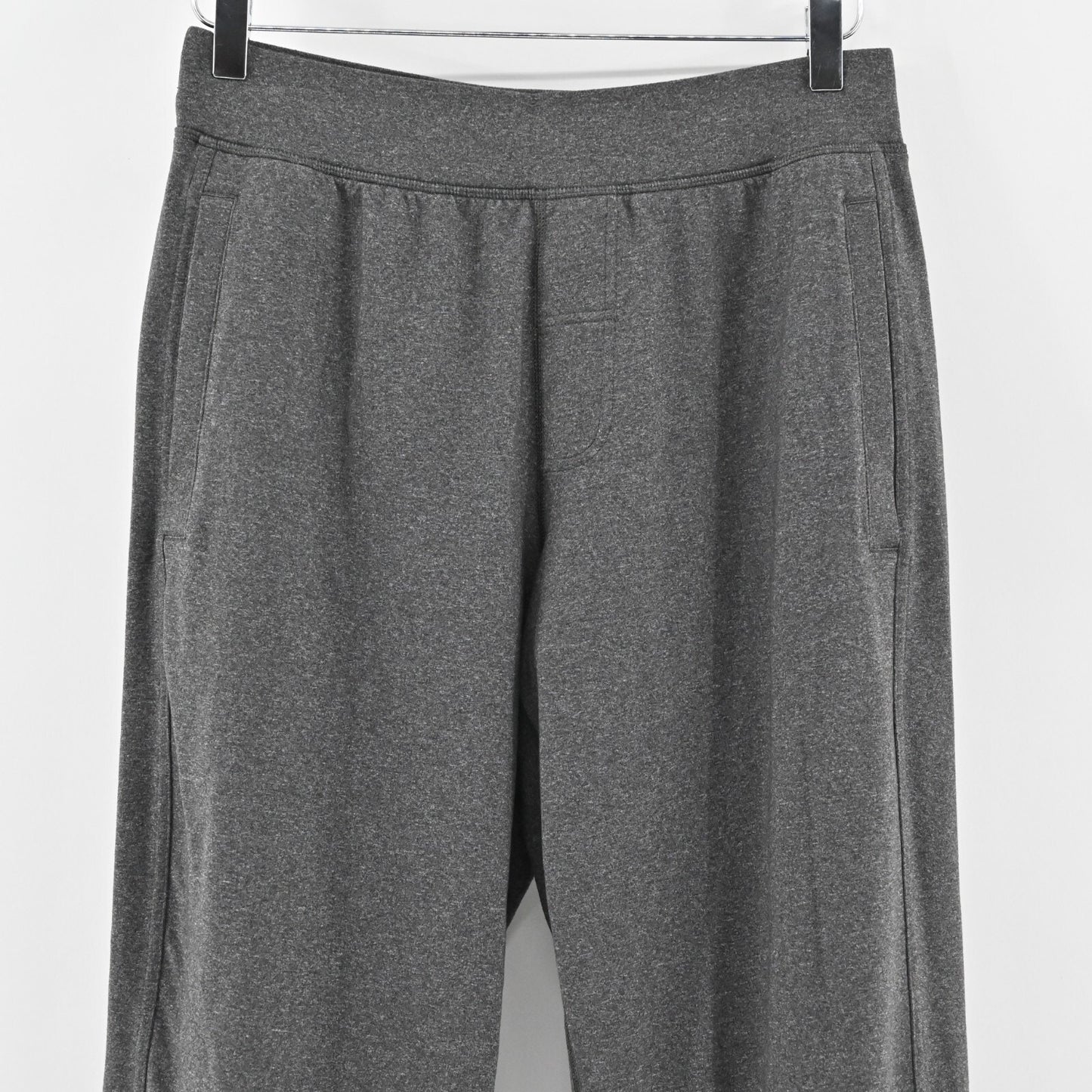 LULULEMON Pants Mens Size M Kung Fu Wide Leg Heathered Black Pull On Sweatpant