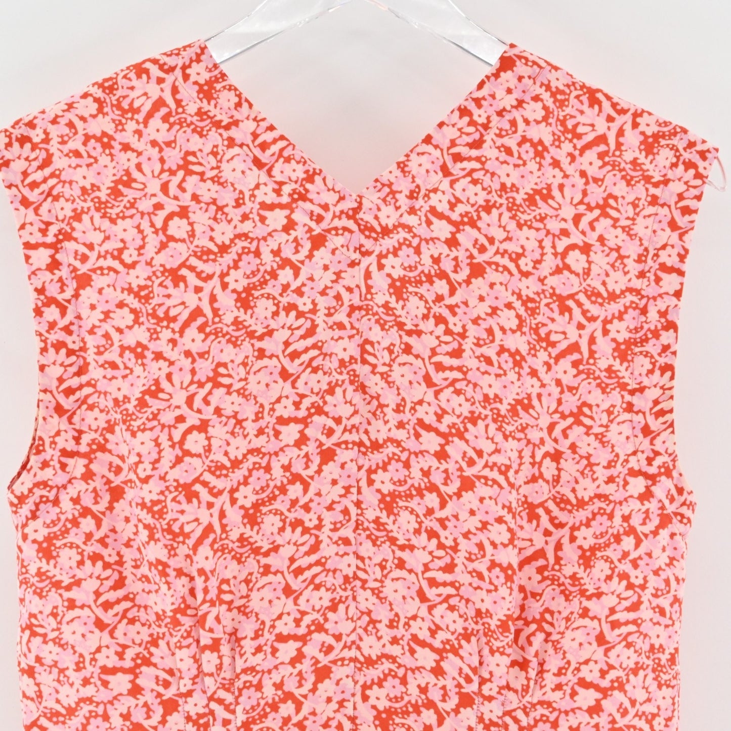 Rebecca Taylor Womens Silk Floral Top Size 8 Pleated Peplum Red Pink Blouse