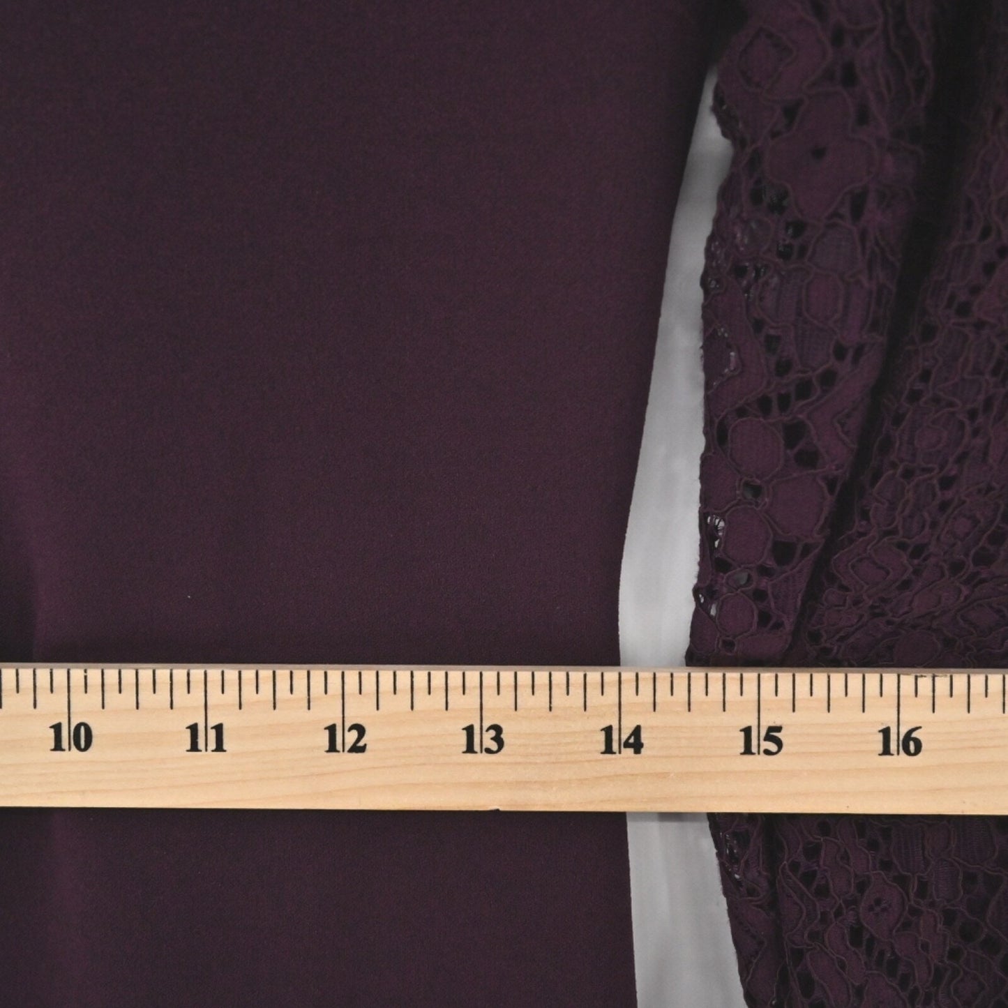 Calvin Klein Burgundy Sheath Dress Size 4 Lace Bell Sleeve Sheath Moody Romantic