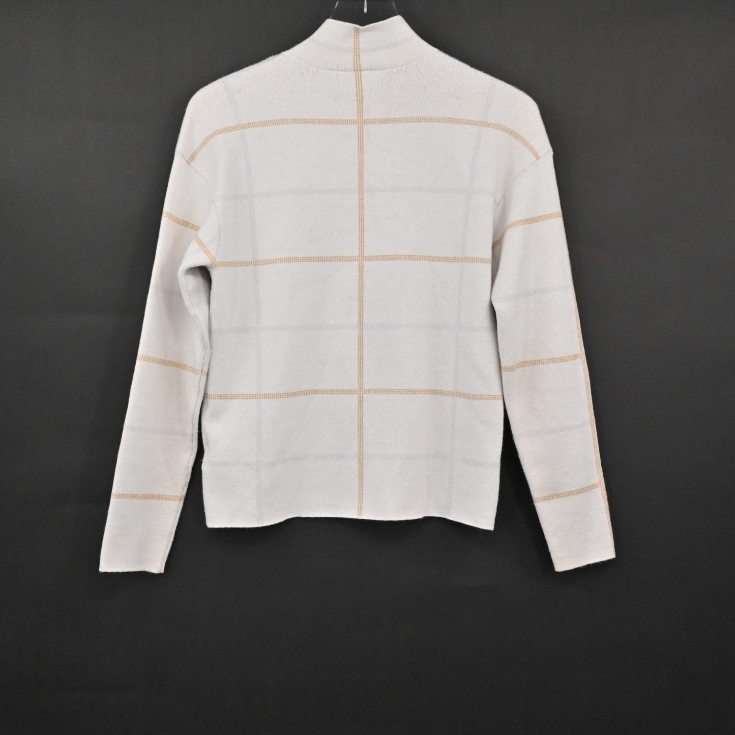 Anthropologie Womens Ivanna Lizzie Mock Neck Sweater Size XS Windowpane Plaid