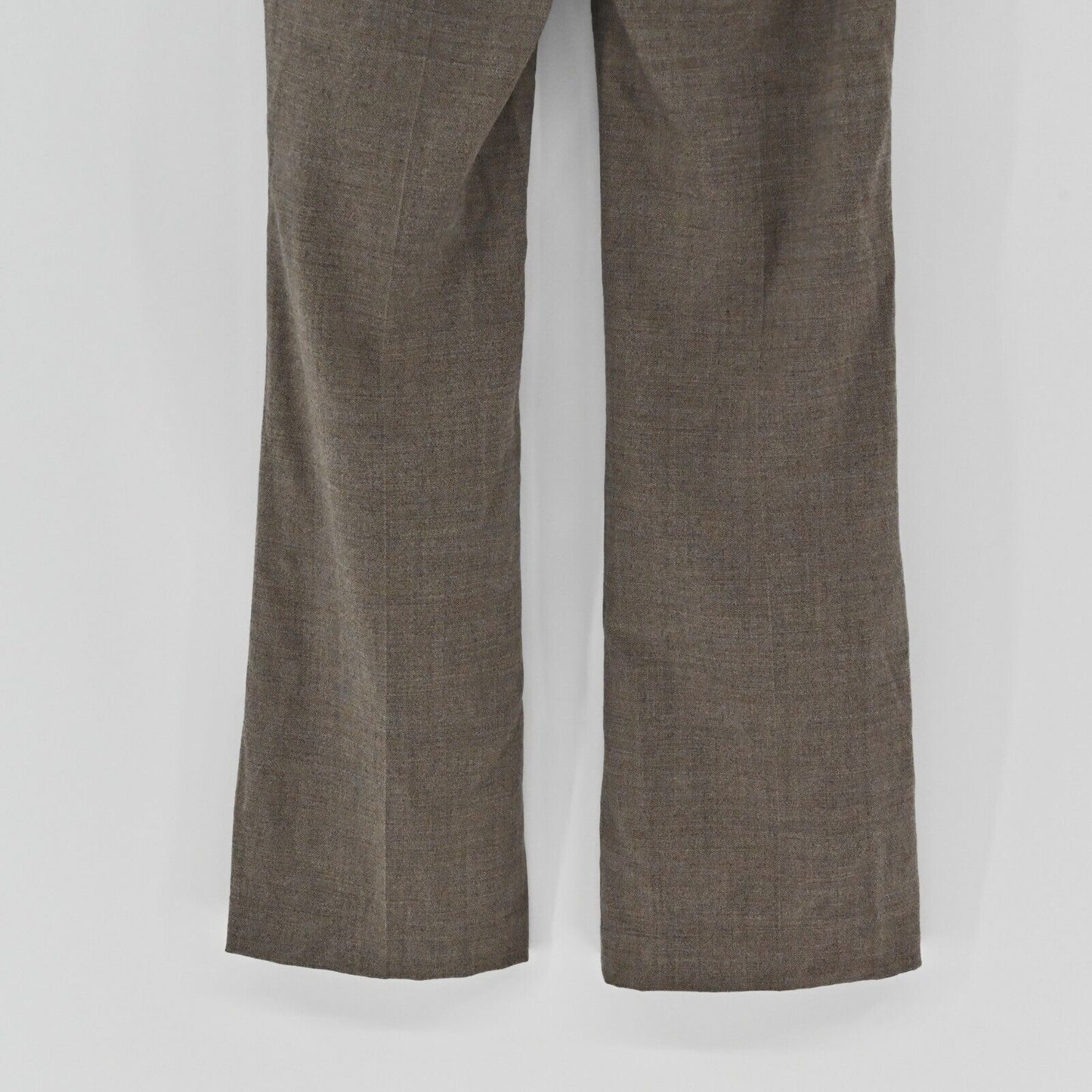 ELIE TAHARI Pants Womens Size 6 Brown Wool Flare Leg Mid Rise Classic Trousers
