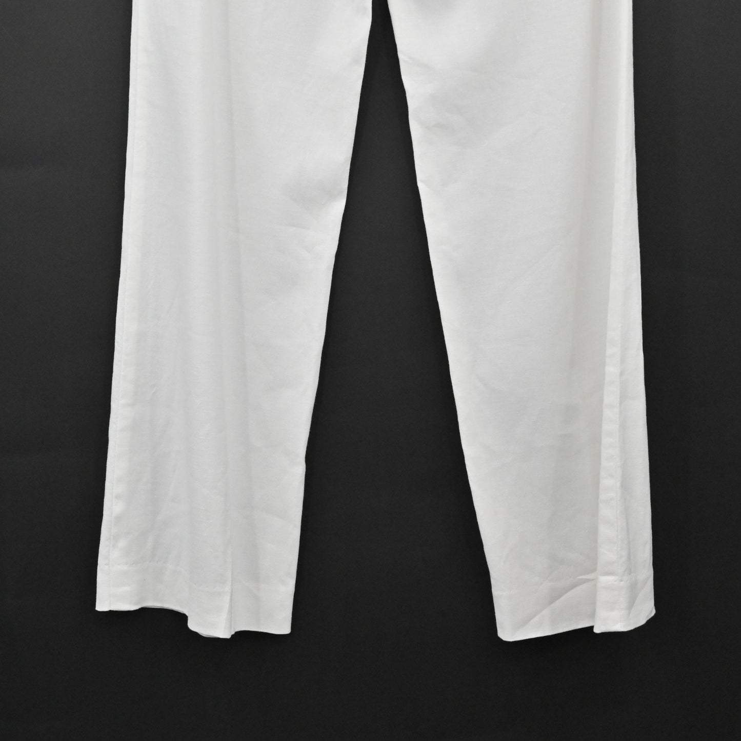 Vtg EMPORIO ARMANI Womens Pants Size 8 White Wide Leg Mid Rise Trousers Casual