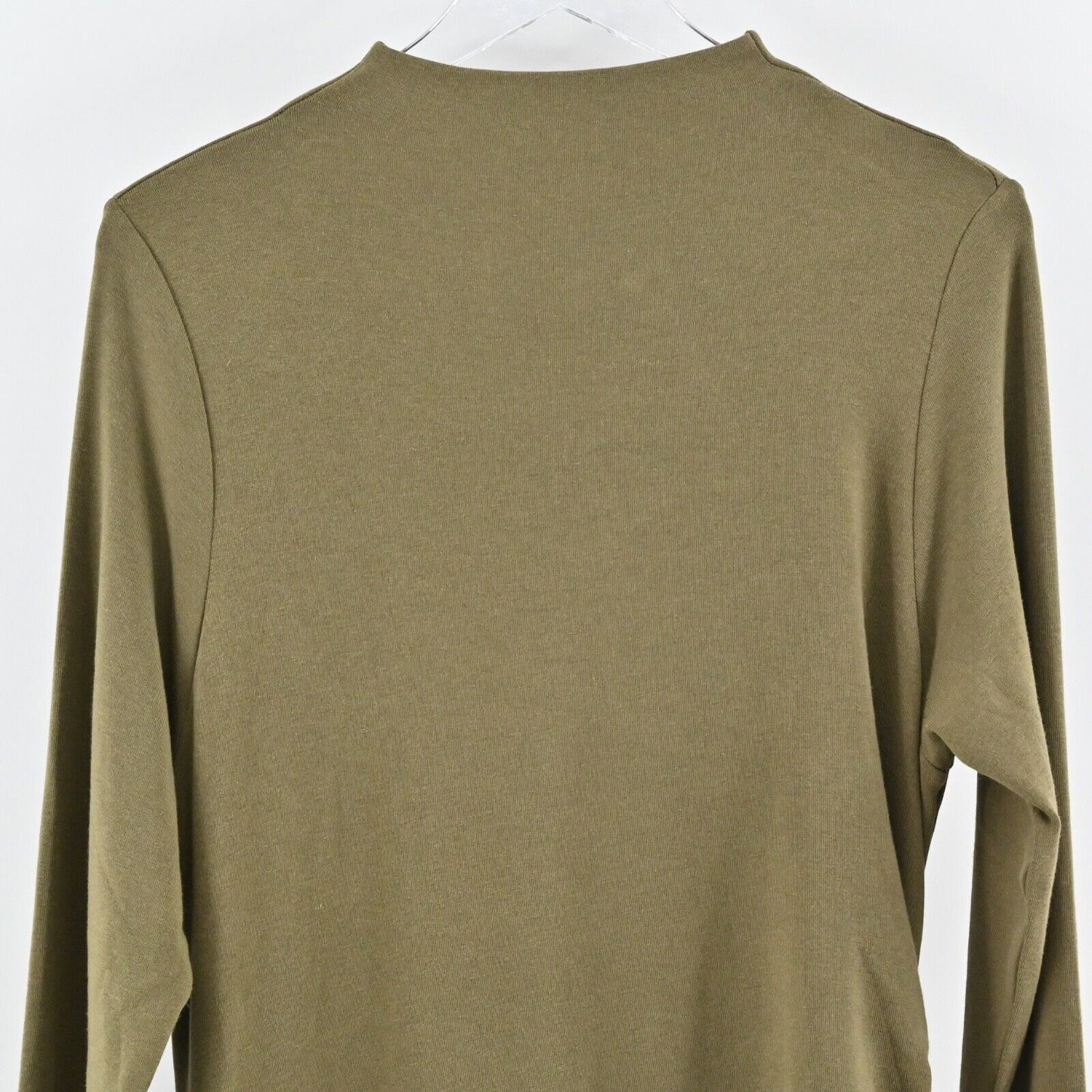 OGL Dress Size 2XL Green Heat Tech Mock Neck Long Sleeve Ruched Tucks Midi NEW