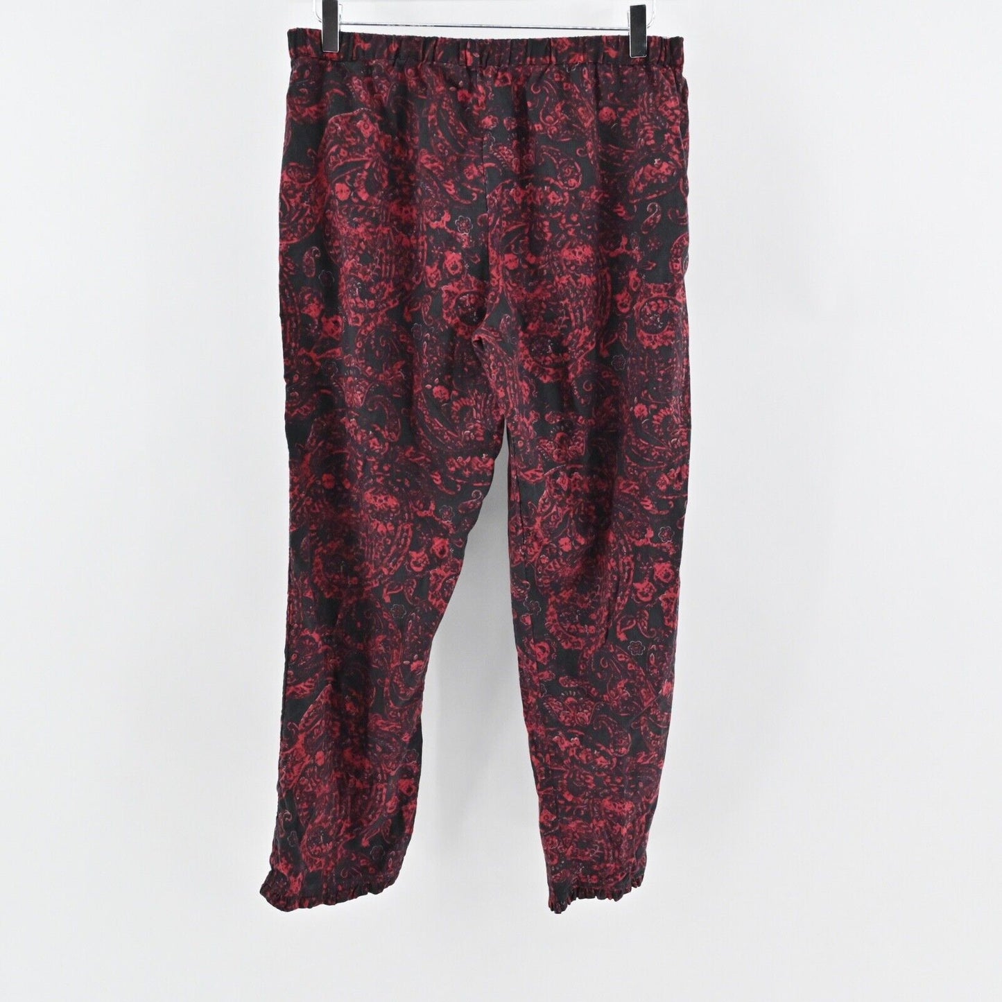 SOFT SURROUNDINGS Pajamas Womens Size M Red Paisley Cotton Elastic Waist Pants
