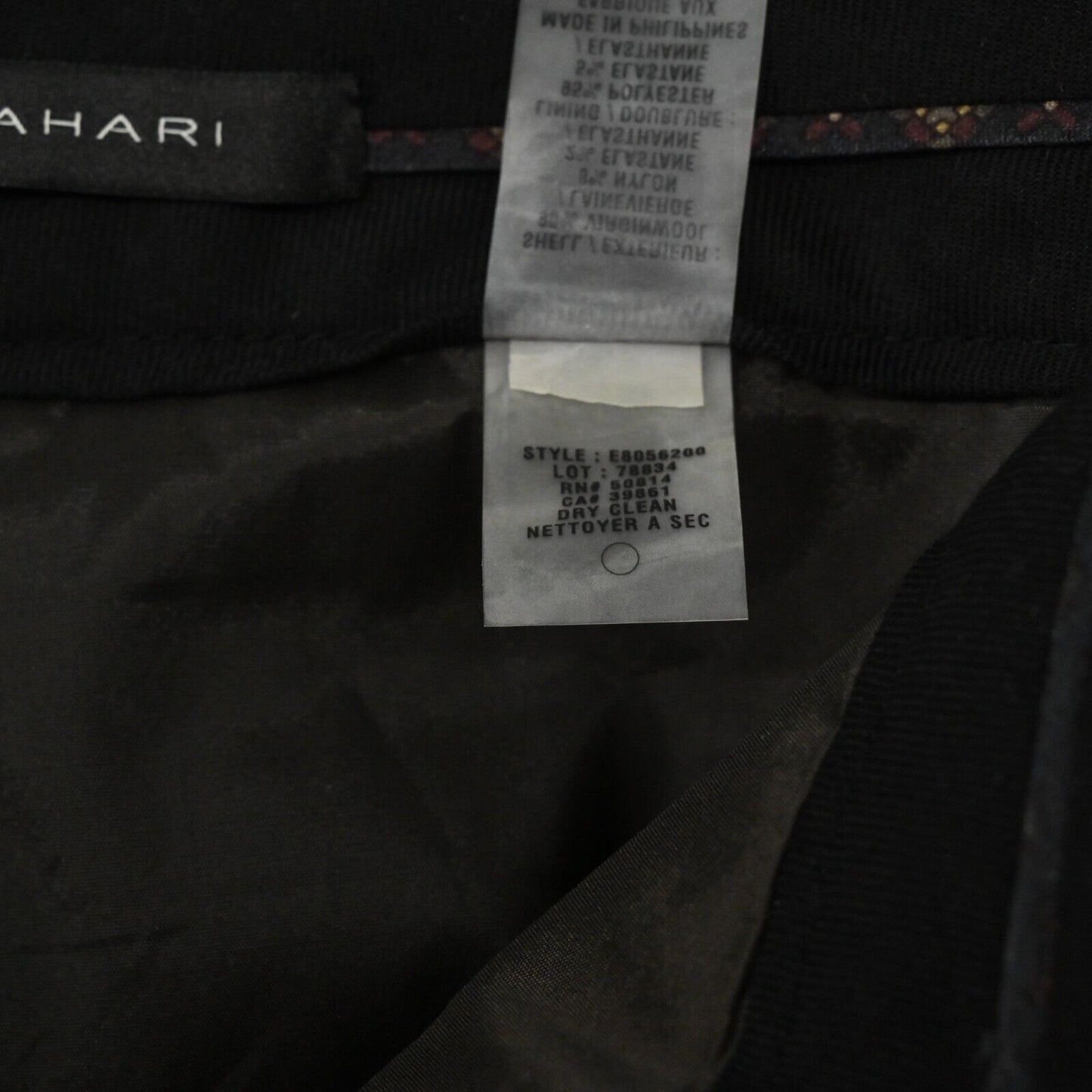 ELIE TAHARI Pants Womens Size 6 Brown Wool Flare Leg Mid Rise Classic Trousers