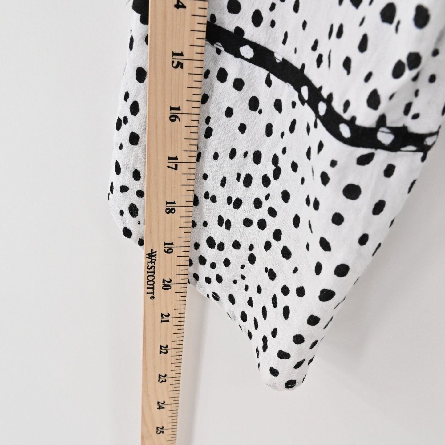 HABITAT Womens Polka Dot Top Sz L White Black Button Retro Lagenlook Art to Wear