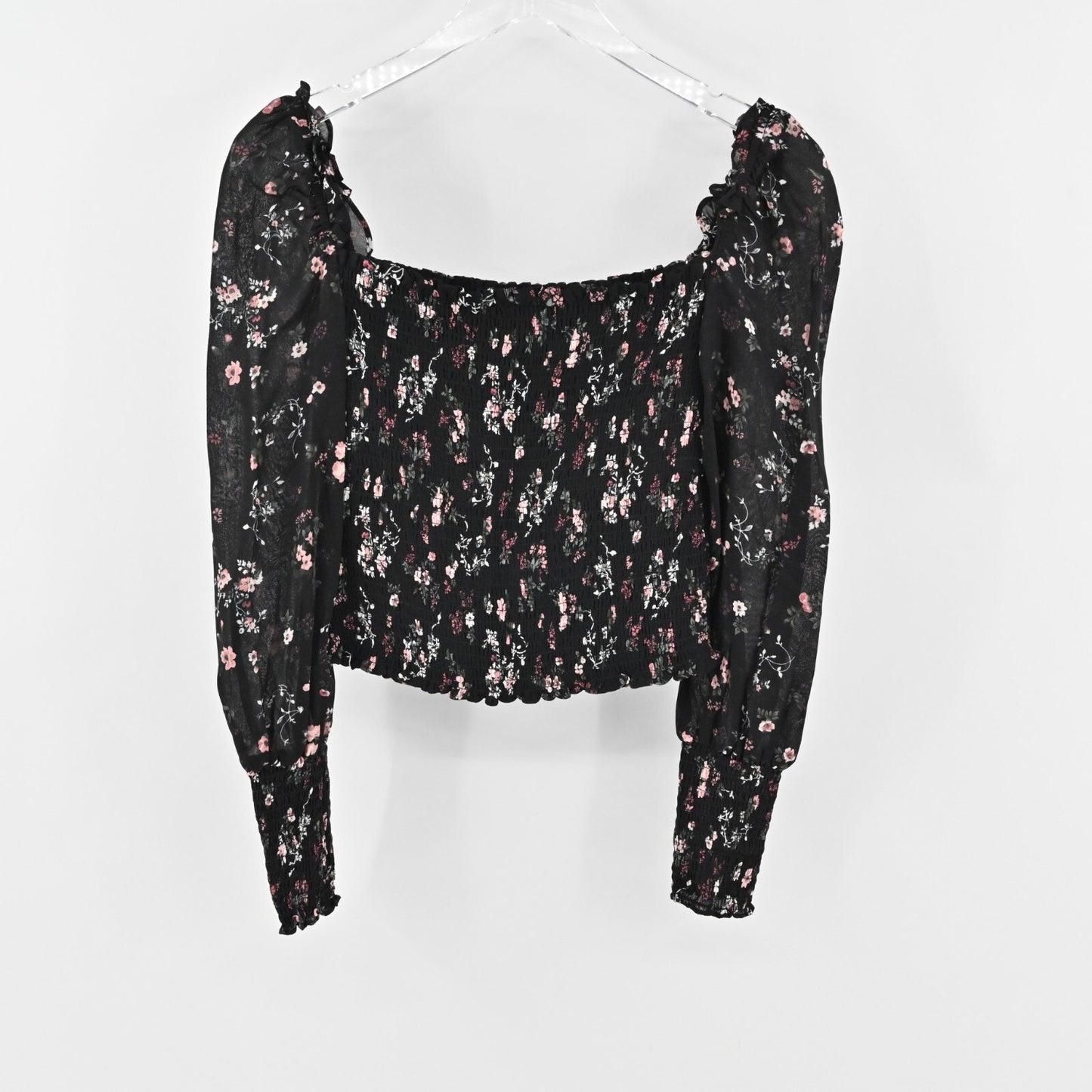 REFORMATION Top Womens Size XS Pinto Shirred Smocked Floral Jolene Print Blouse