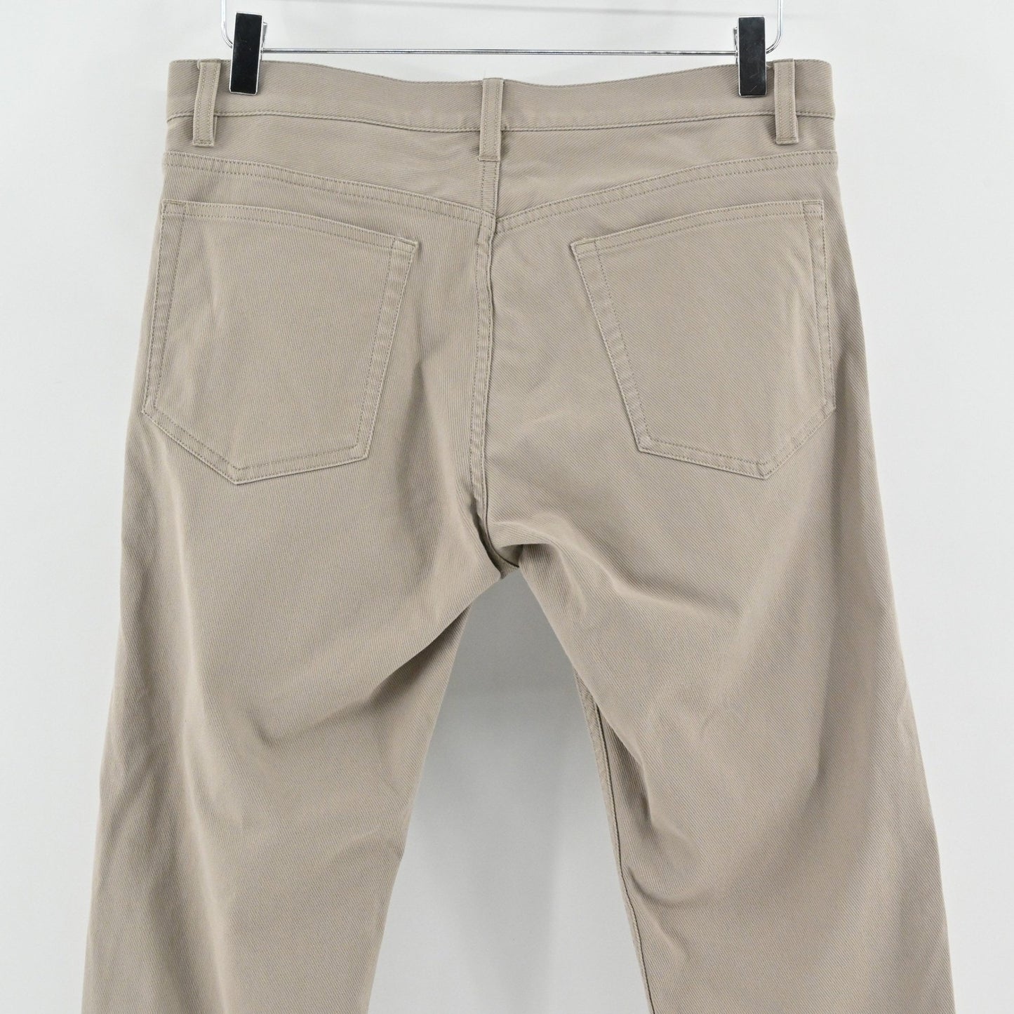 Theory Mens Raffi Neoteric Twill Pants Size 31 Beige Cotton Blend Stretch
