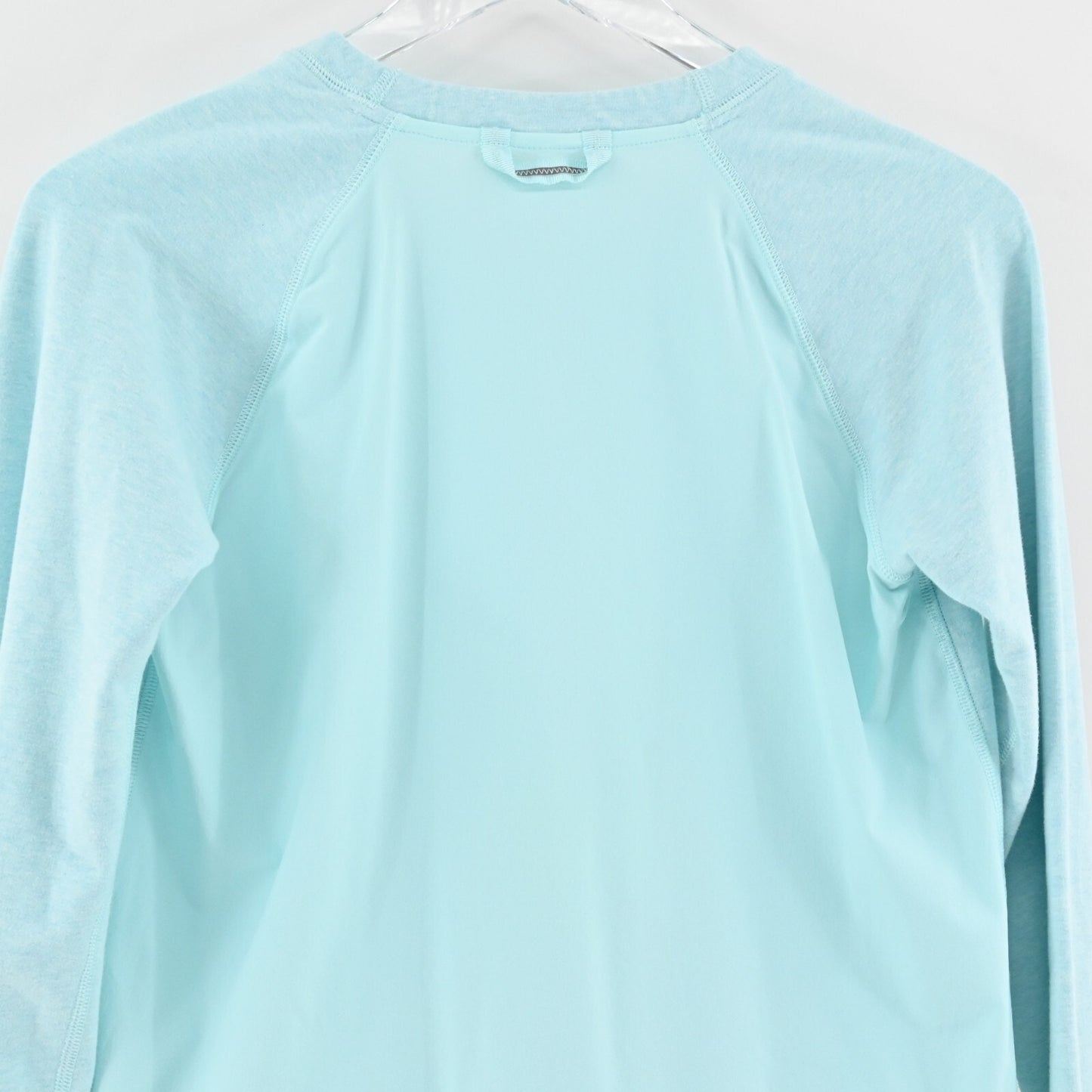 LULULEMON Voyage Pullover Top Womens Size M Aquamarine Blue Stretch French Terry