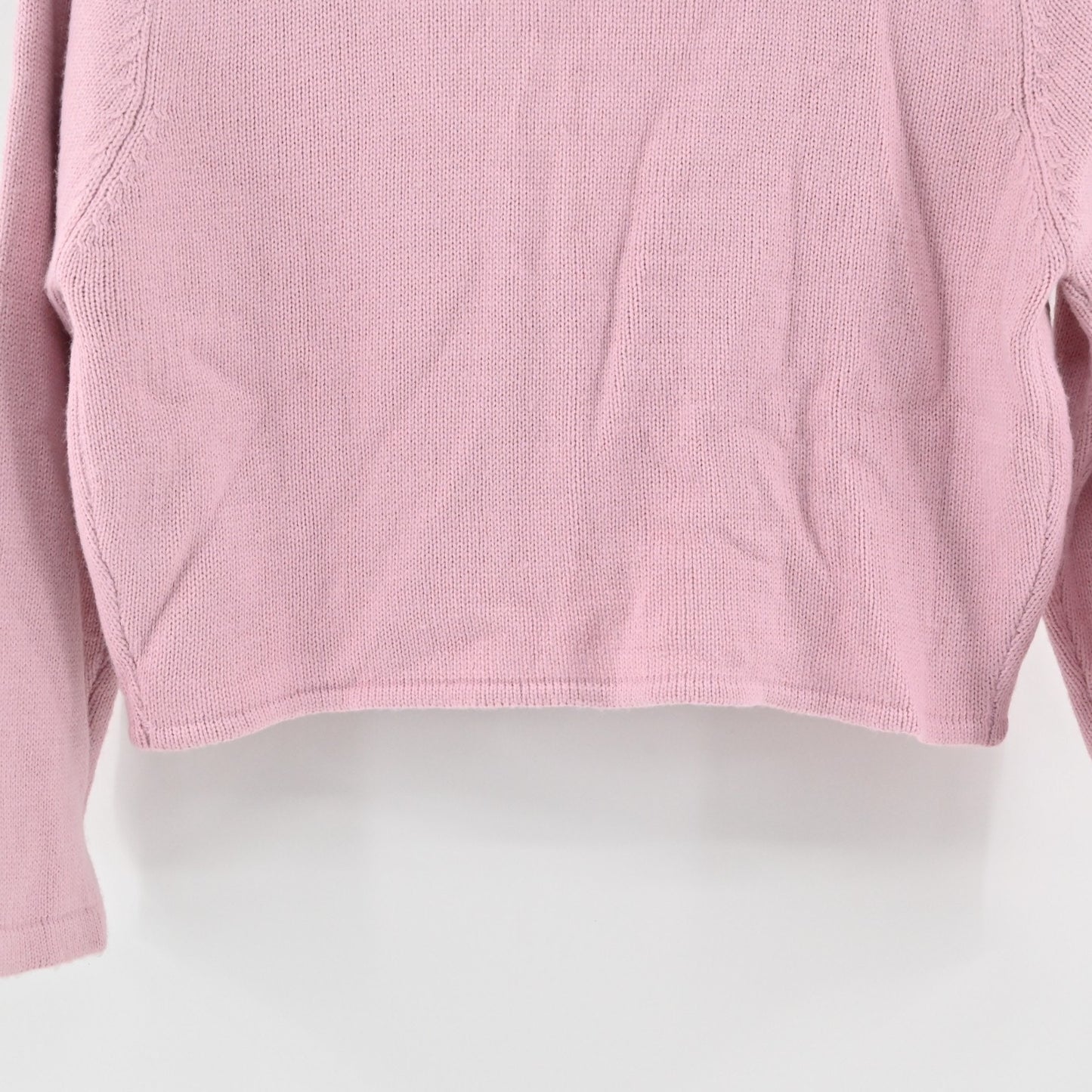 Vtg Y2k Forenza Womens Pink Cropped Cardigan Sweater Size L Pearl Beaded Detail