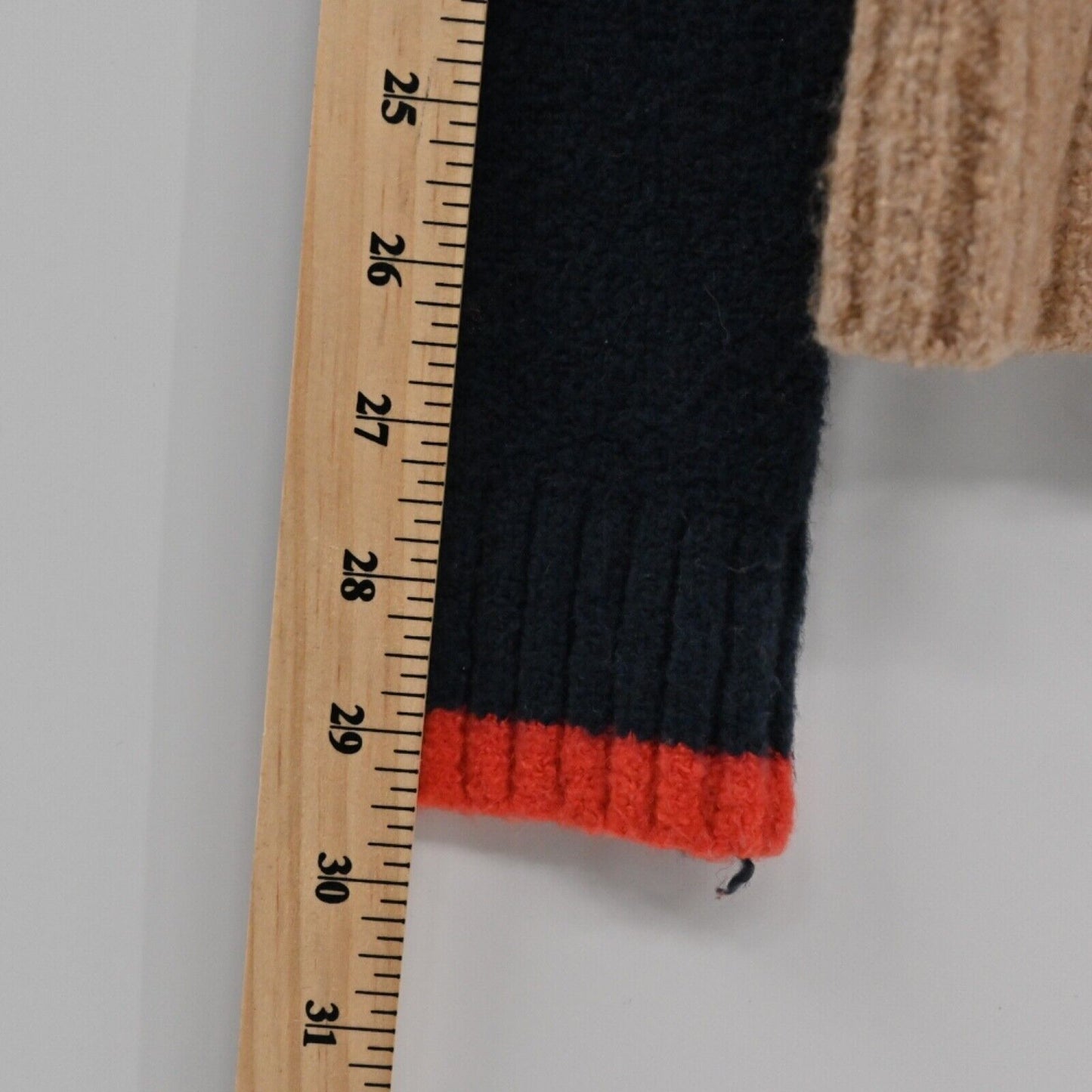 ABERCROMBIE FITCH Sweater Womens Size XS Colorblock Stripe Wool Blend Mock Neck