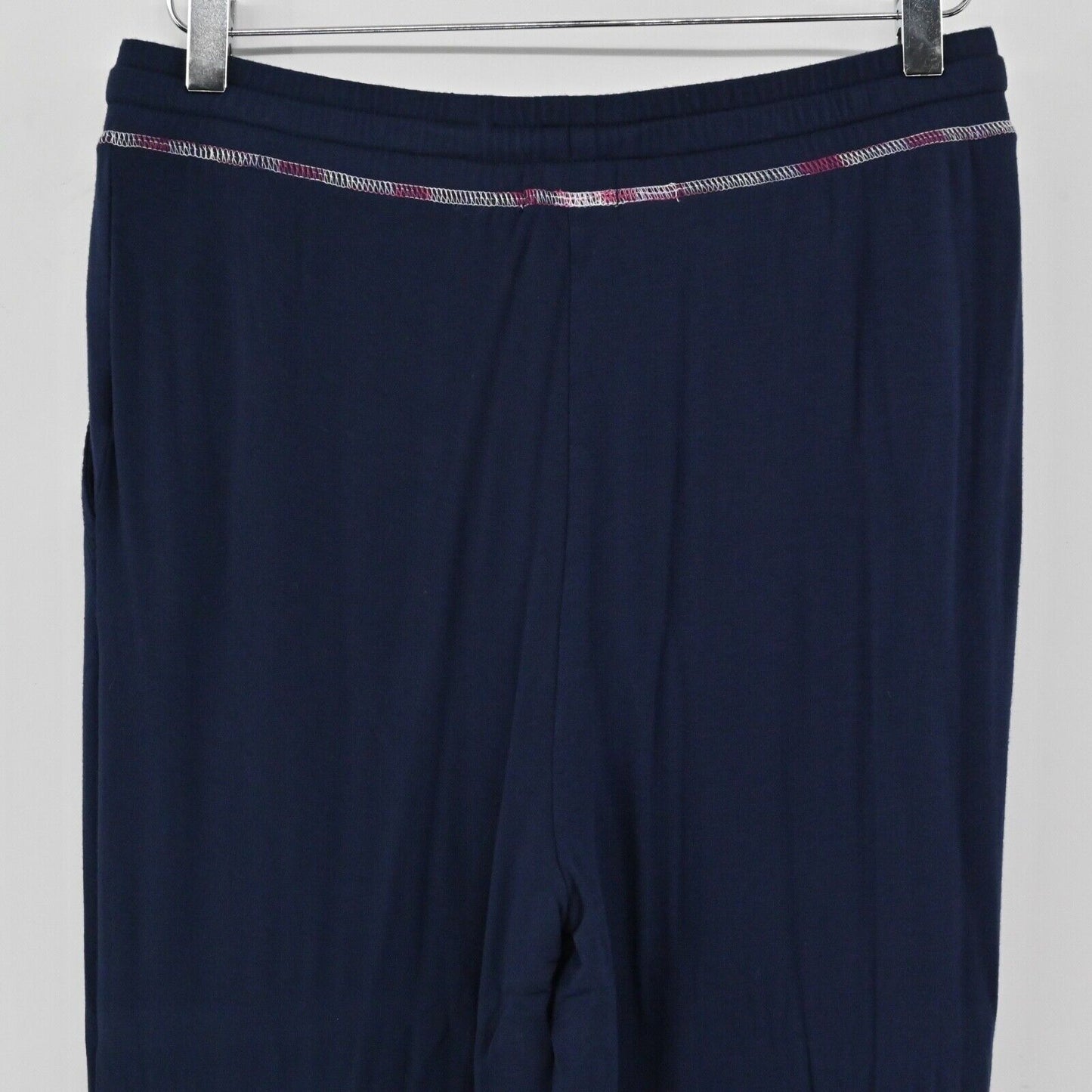 PELOTON Pants Womens Sz S Navy Blue Pink Logo High Rise Sleepover Jogger Sweats