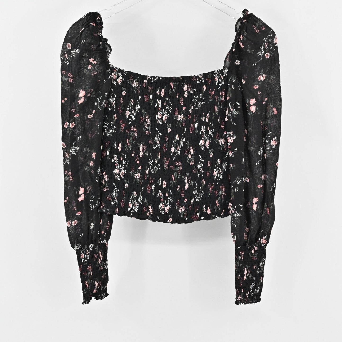 REFORMATION Top Womens Size XS Pinto Shirred Smocked Floral Jolene Print Blouse