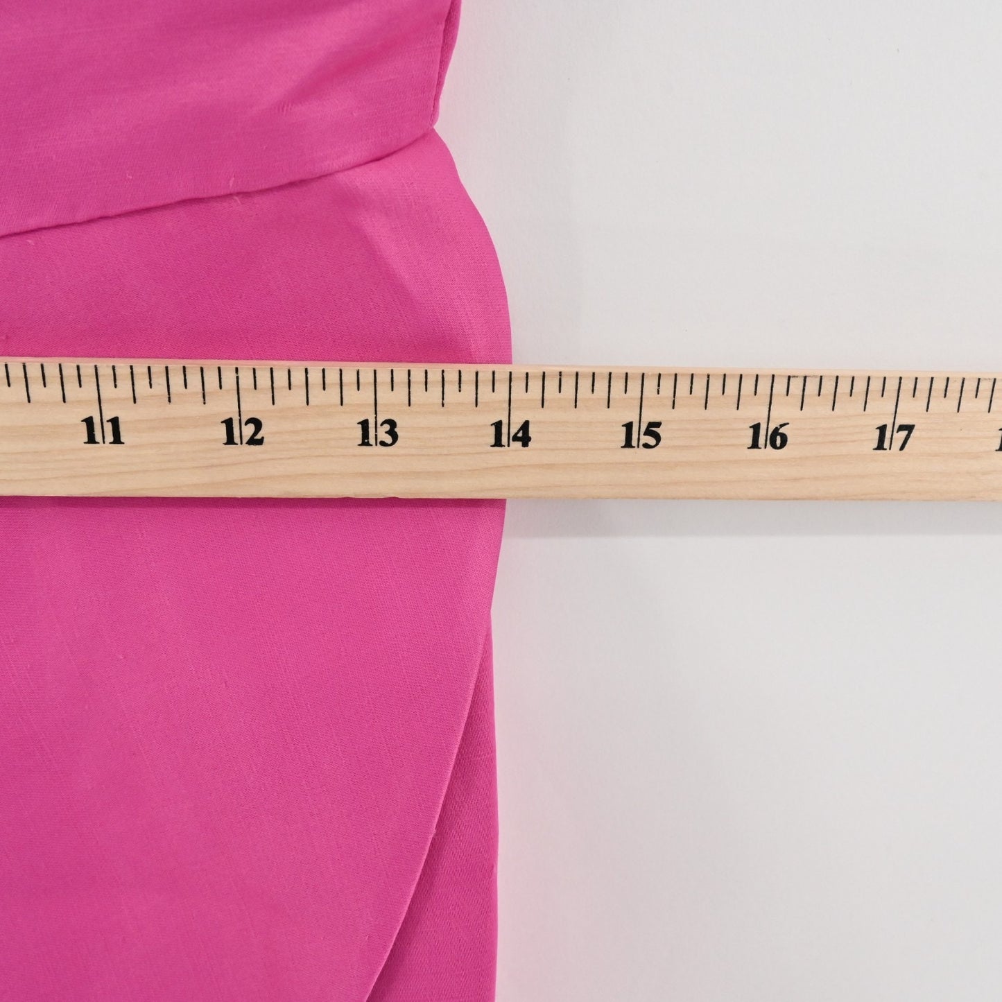 AMUR Ashley Dress Size 2 Linen Pink Satin Ruffle Wedding Guest Feminine Romantic