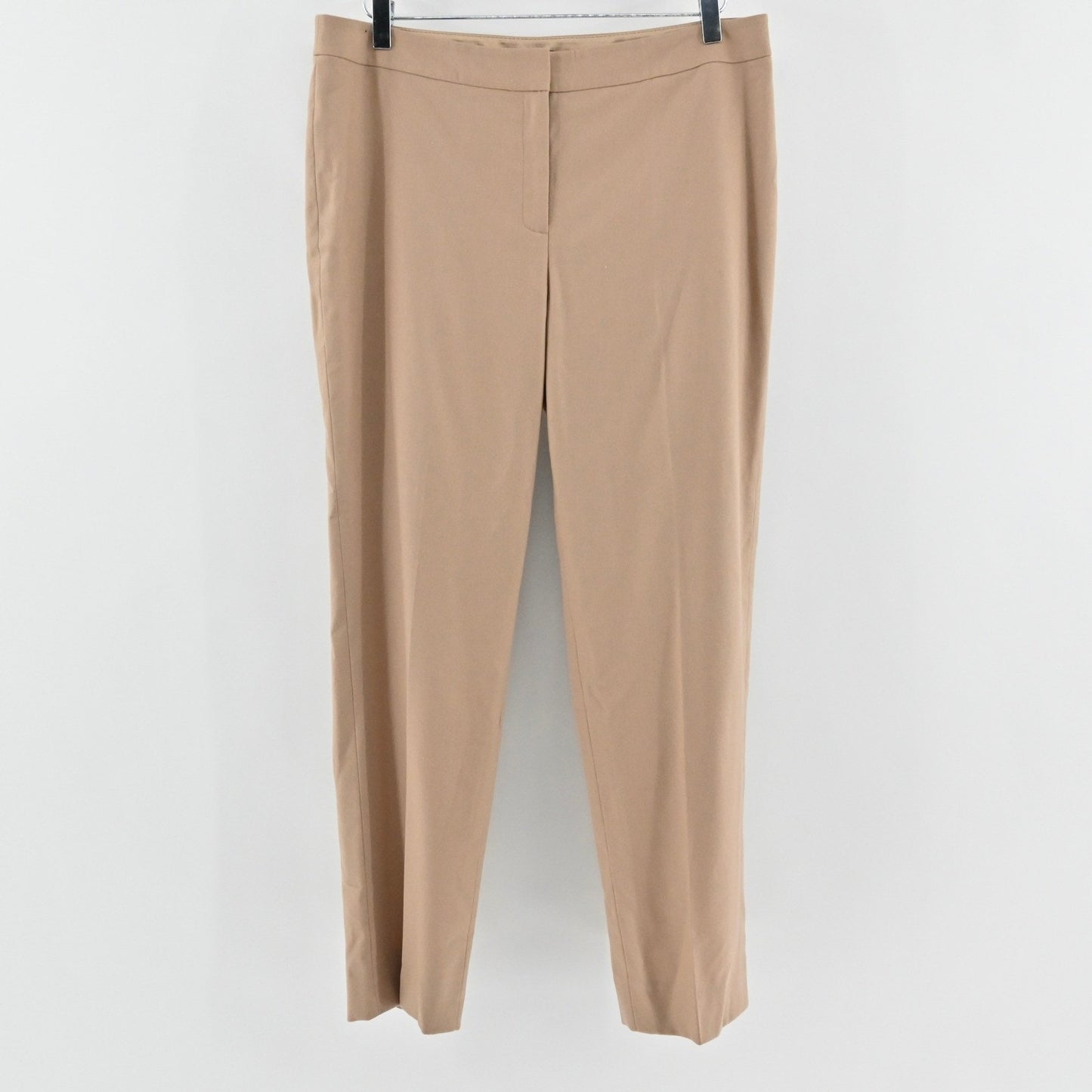 Lafayette 148 Barrow Wool Cashmere Pants Size 12 Tan Trousers Corpcore Luxury