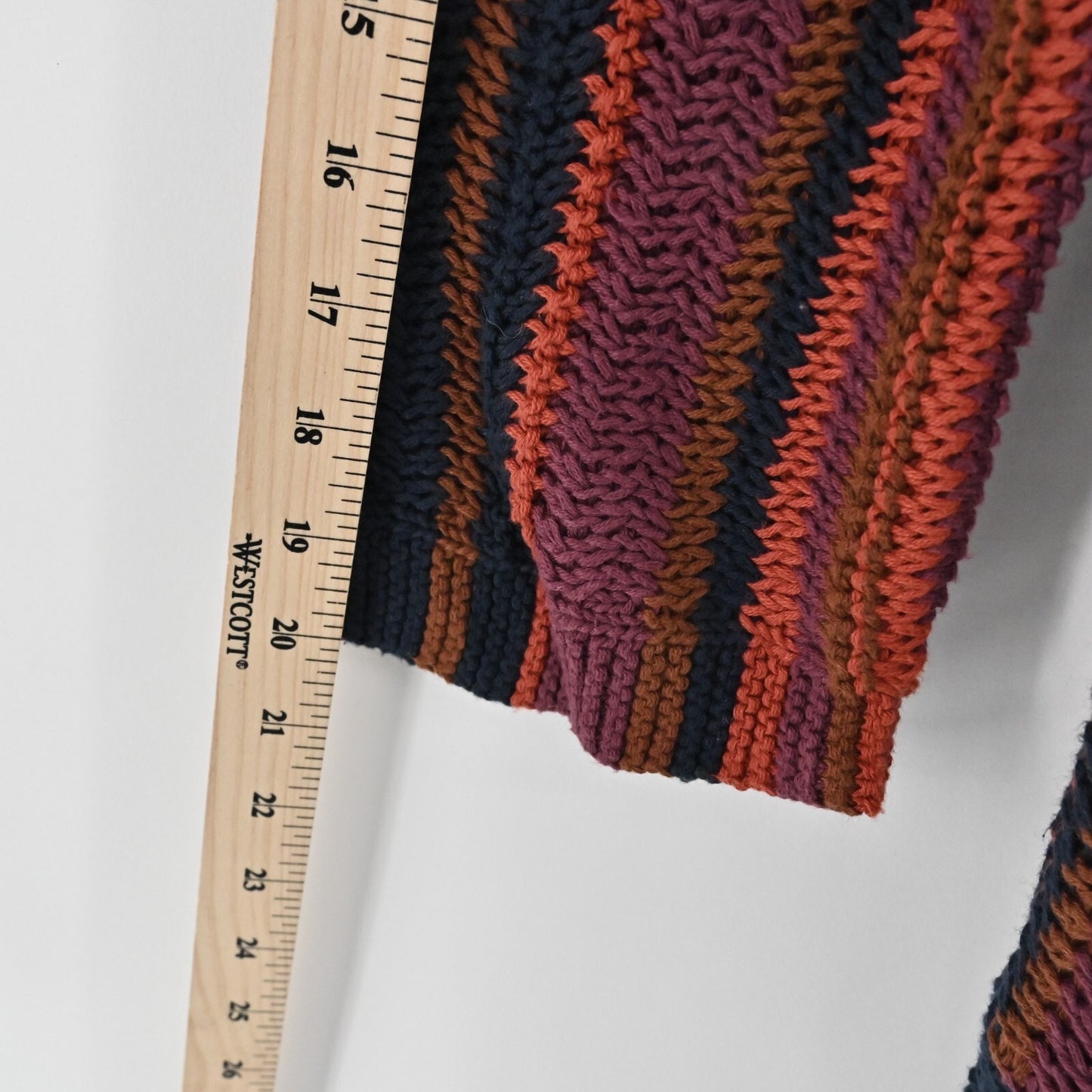 Urban Outfitters Womens Riley Cardigan Size S Orange Navy Striped ECOTE Sweater