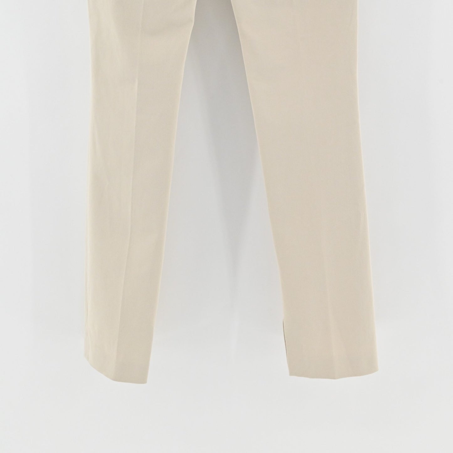 HELMUT LANG Pants Womens Size 2 Solid Beige Slim Straight Classic Trousers