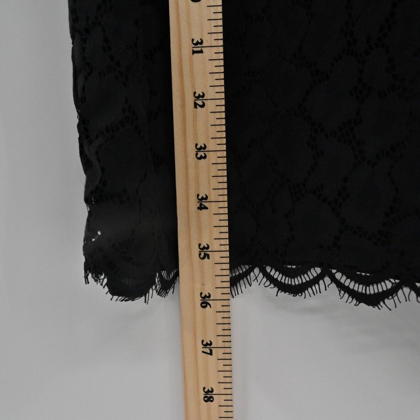 WHISTLES Dress Womens Sz 12 Black Animal Lace Tie Detail Sheer Puff Sleeve Shift