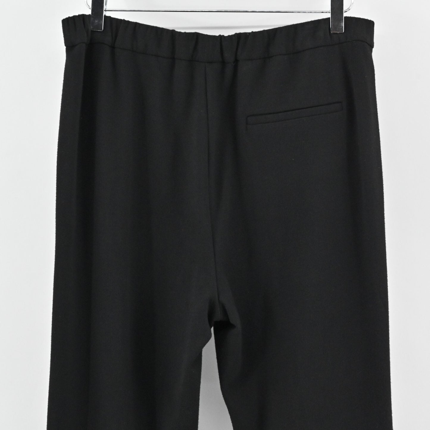 THEORY Womens Demitria Pants Size 12 Black Vent Slit Double Knit Flare High Rise