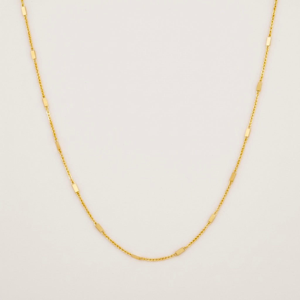 Stainless Steel Minimalist Gold Necklace 18K Gold Plated Minimalist Clavicle Chain