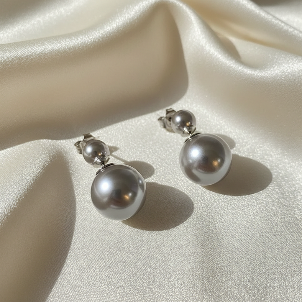 Lynn's Closet Boutique Double-Sided Pearl Earrings
