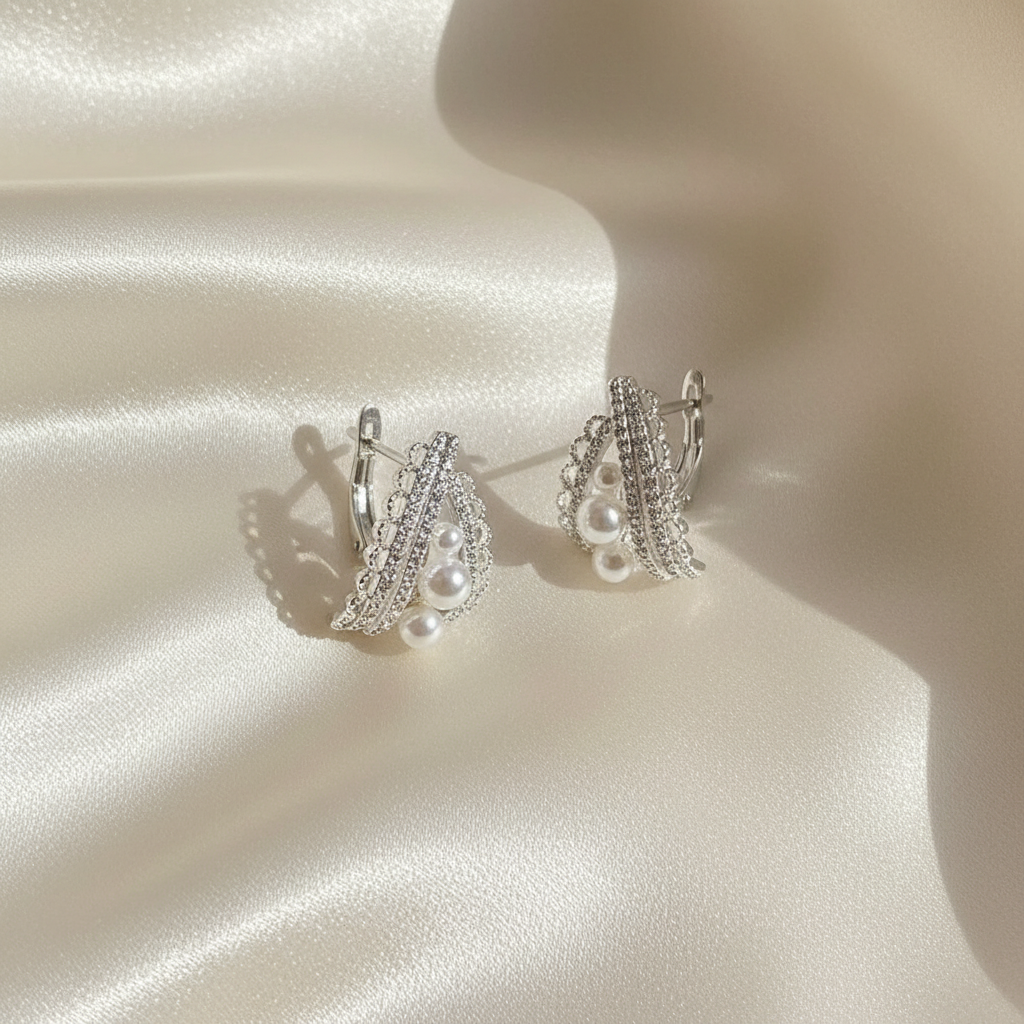 Lynn's Closet Boutique French Lace Edge Earrings