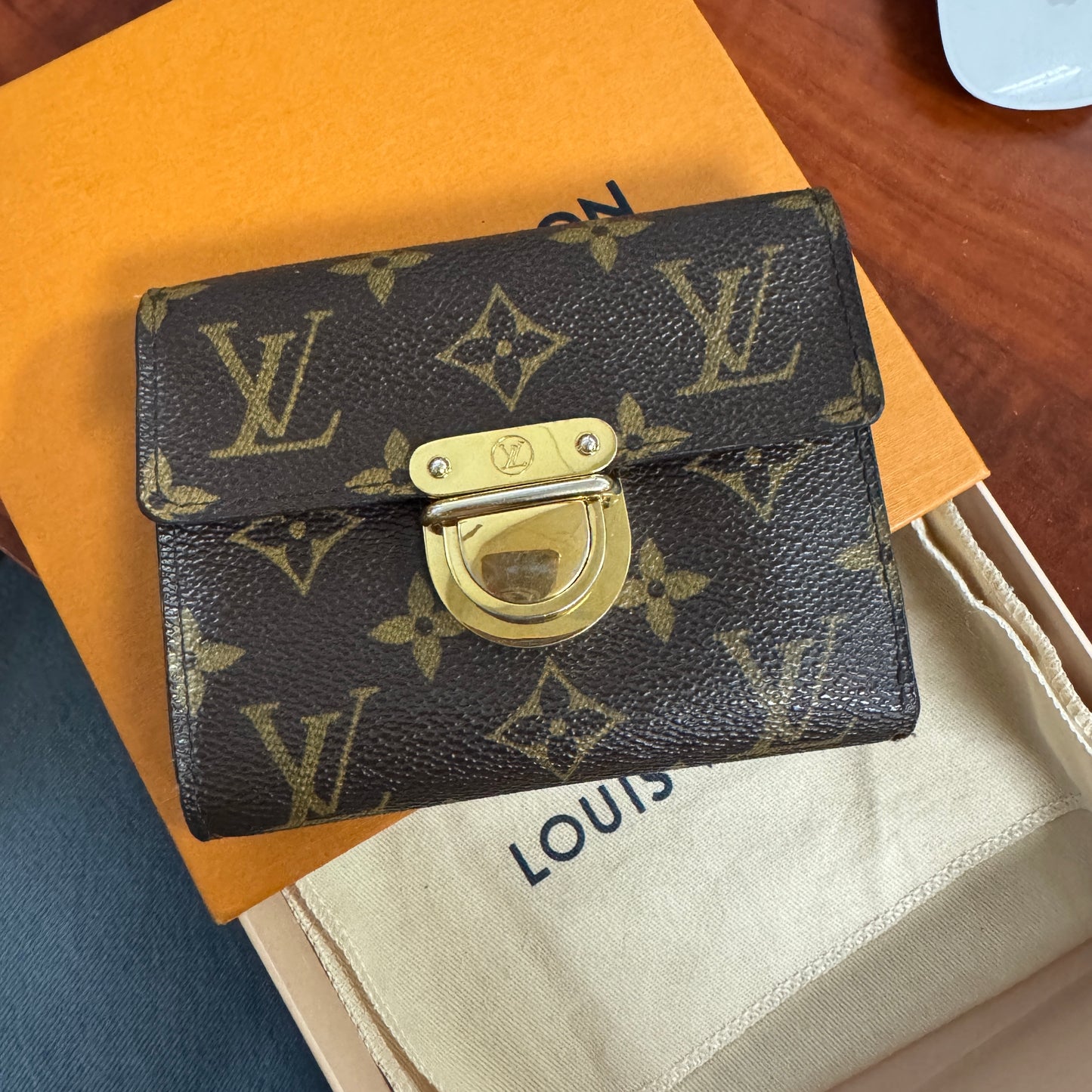 LOUIS VUITTON Monogram Koala Wallet