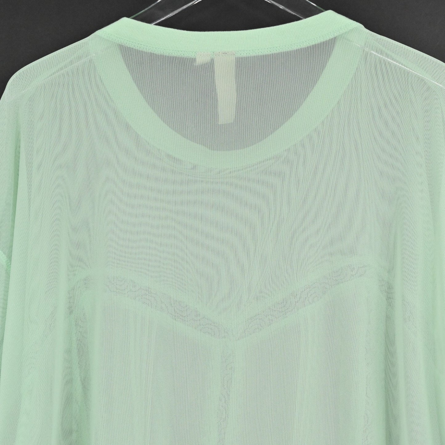ANTHROPOLOGIE Green Lace Trim Top Womens Size L Dolan Sheer Oversize Boho Blouse